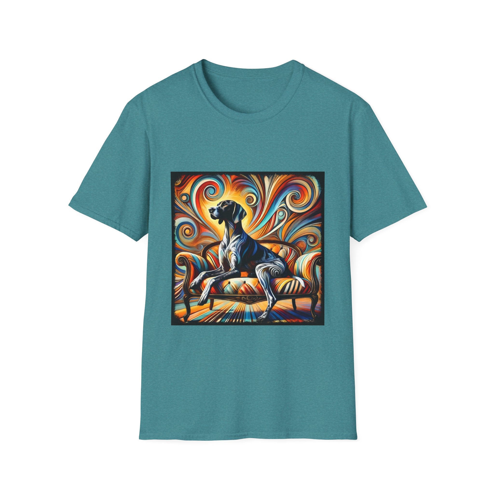 German Shorthaired Pointer Sun Swirl | Unisex Dog T-Shirt