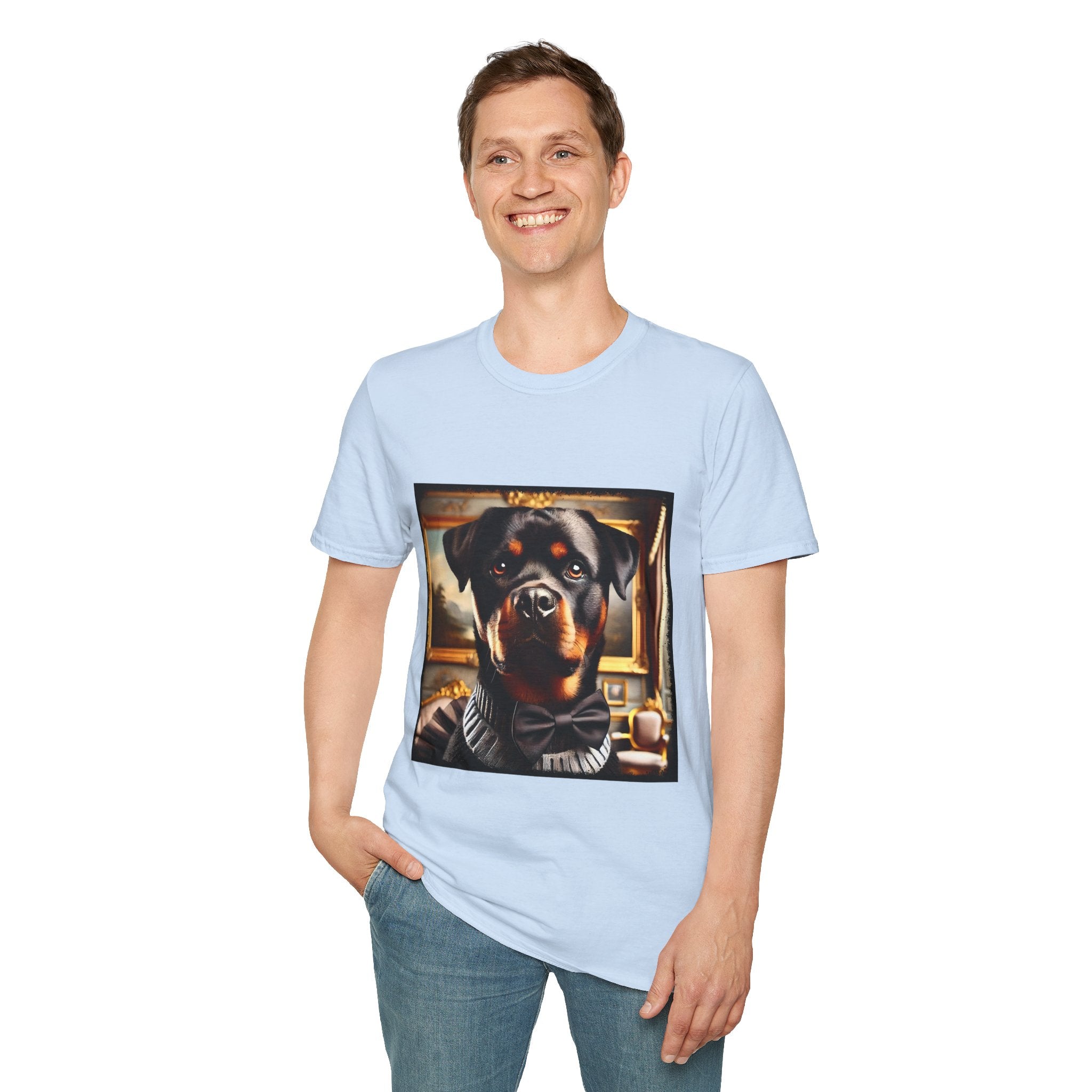 Rottweiler Posh Portrait | Unisex Dog T-Shirt
