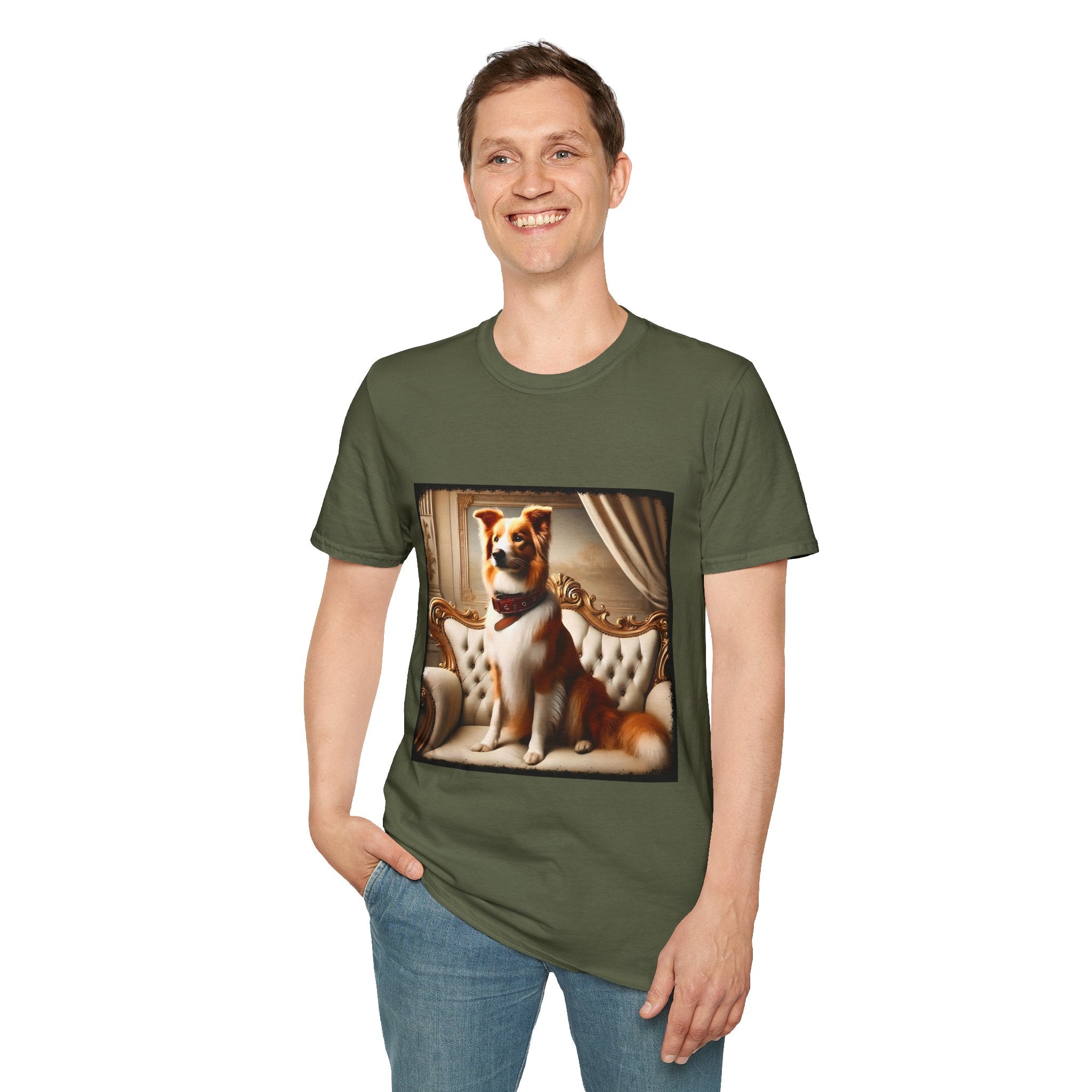 Border Collie Posh Portrait | Unisex Dog T-Shirt