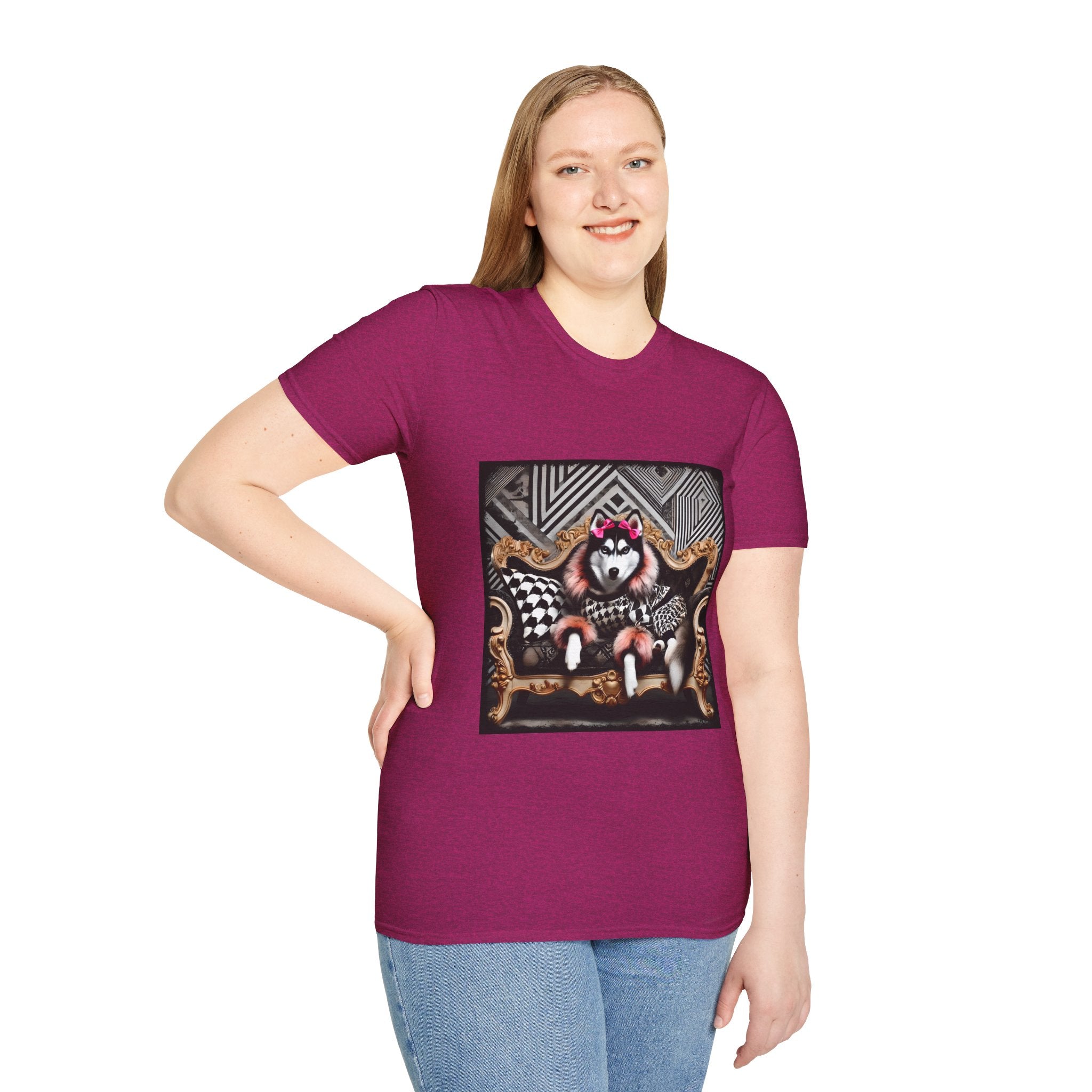 Siberian Husky Fierce Fashionista | Unisex Dog T-Shirt