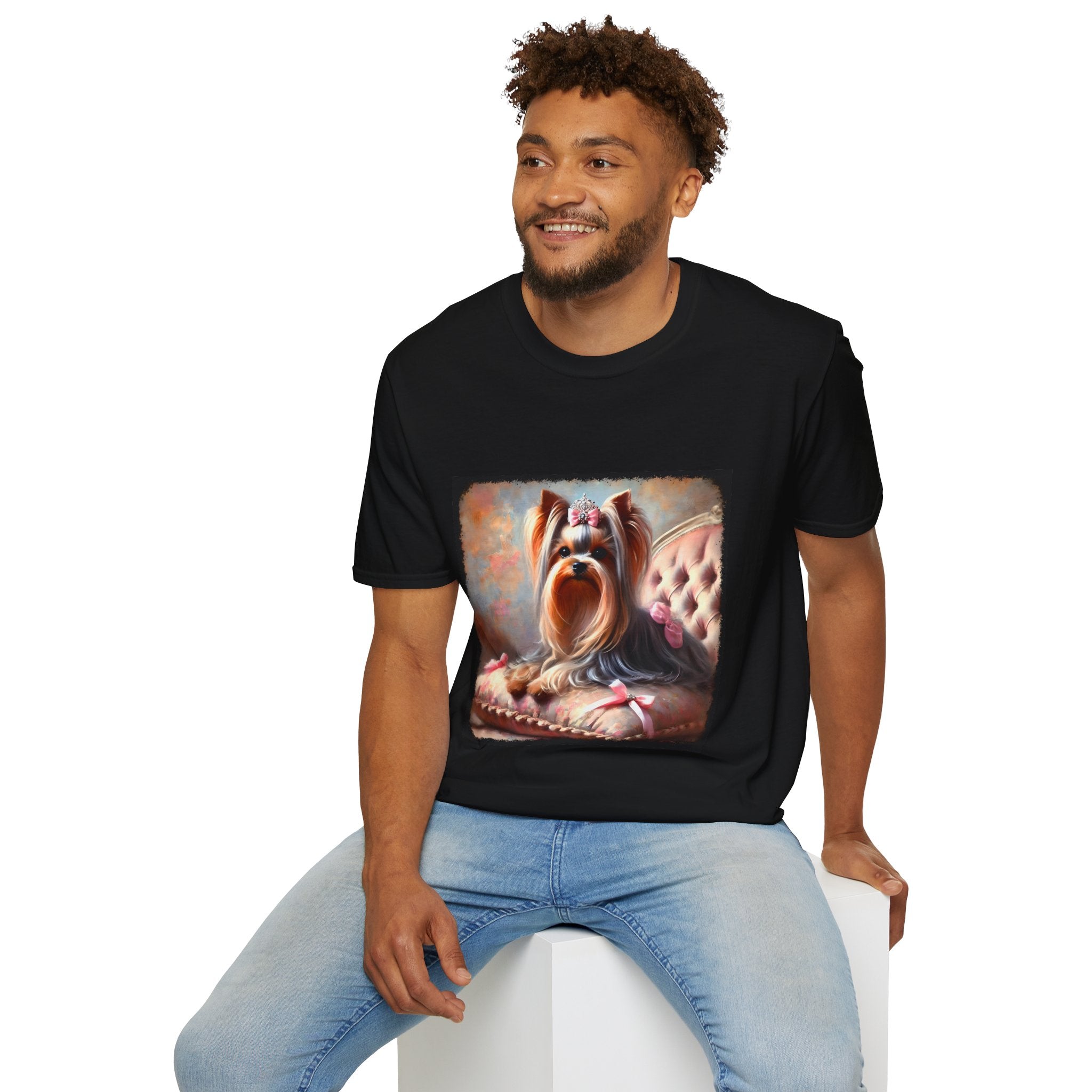 Yorkshire Terrier Bows and Diamonds Classic | Unisex Dog T-Shirt