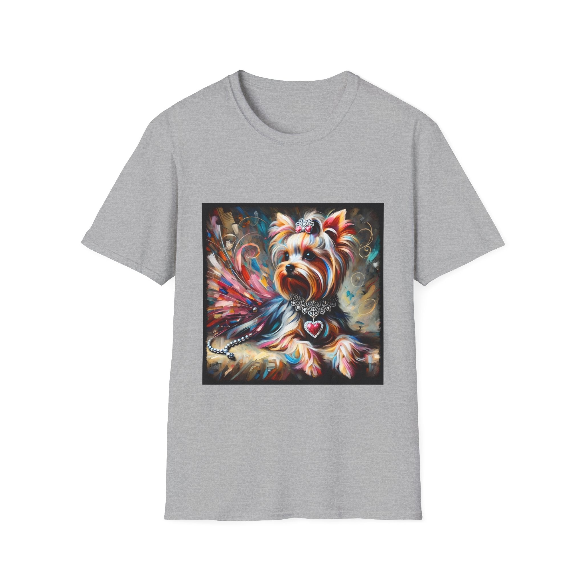 Yorkshire Terrier Diamond Heart Classic | Unisex Dog T-Shirt