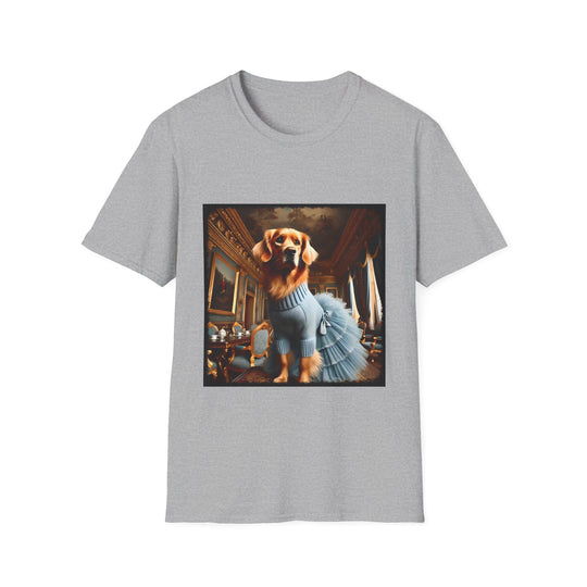 Golden Retriever Midnight Millionaire design dog lover unisex t-shirt in sport grey
