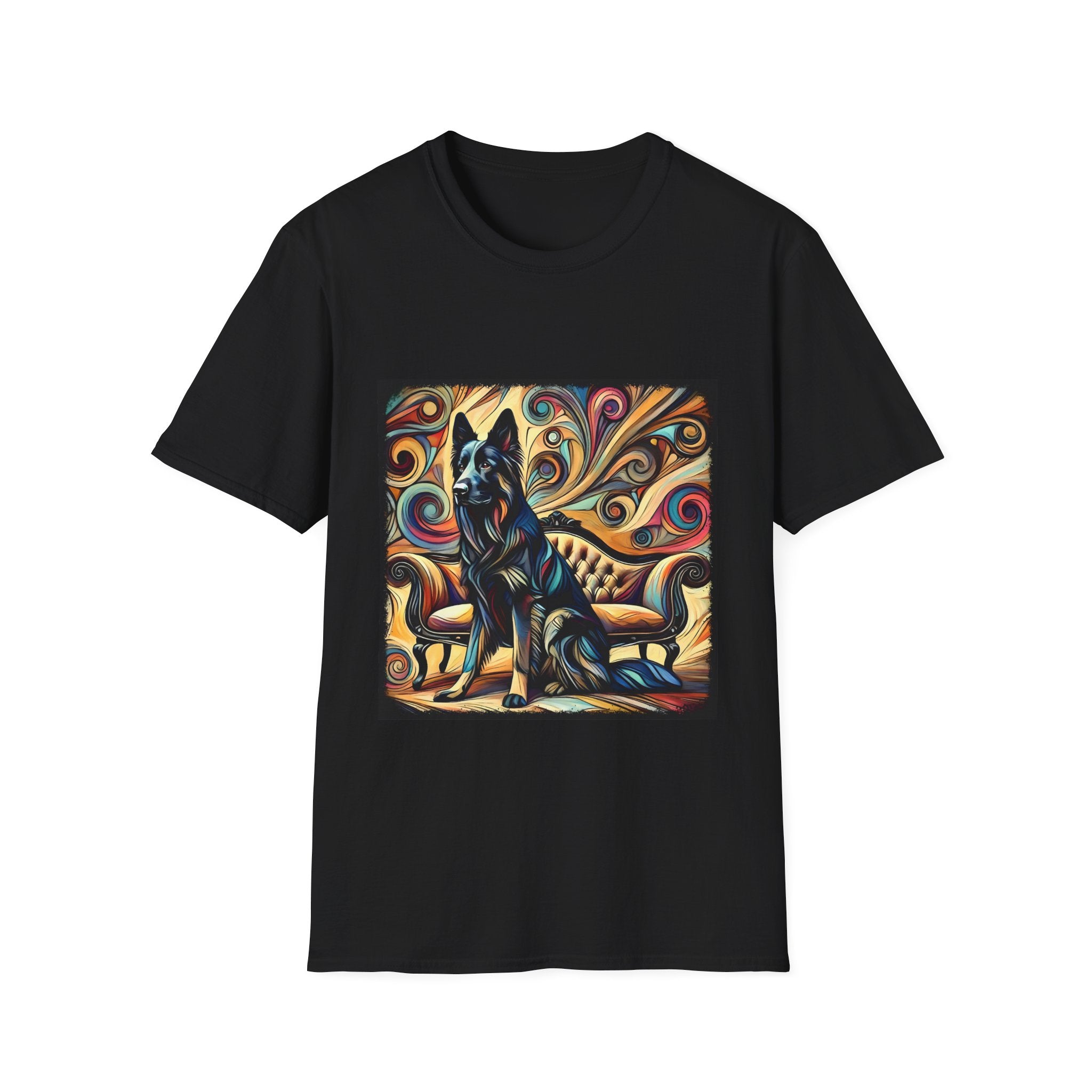 German Shepherd Multicolor Swirl | Unisex Dog T-Shirt