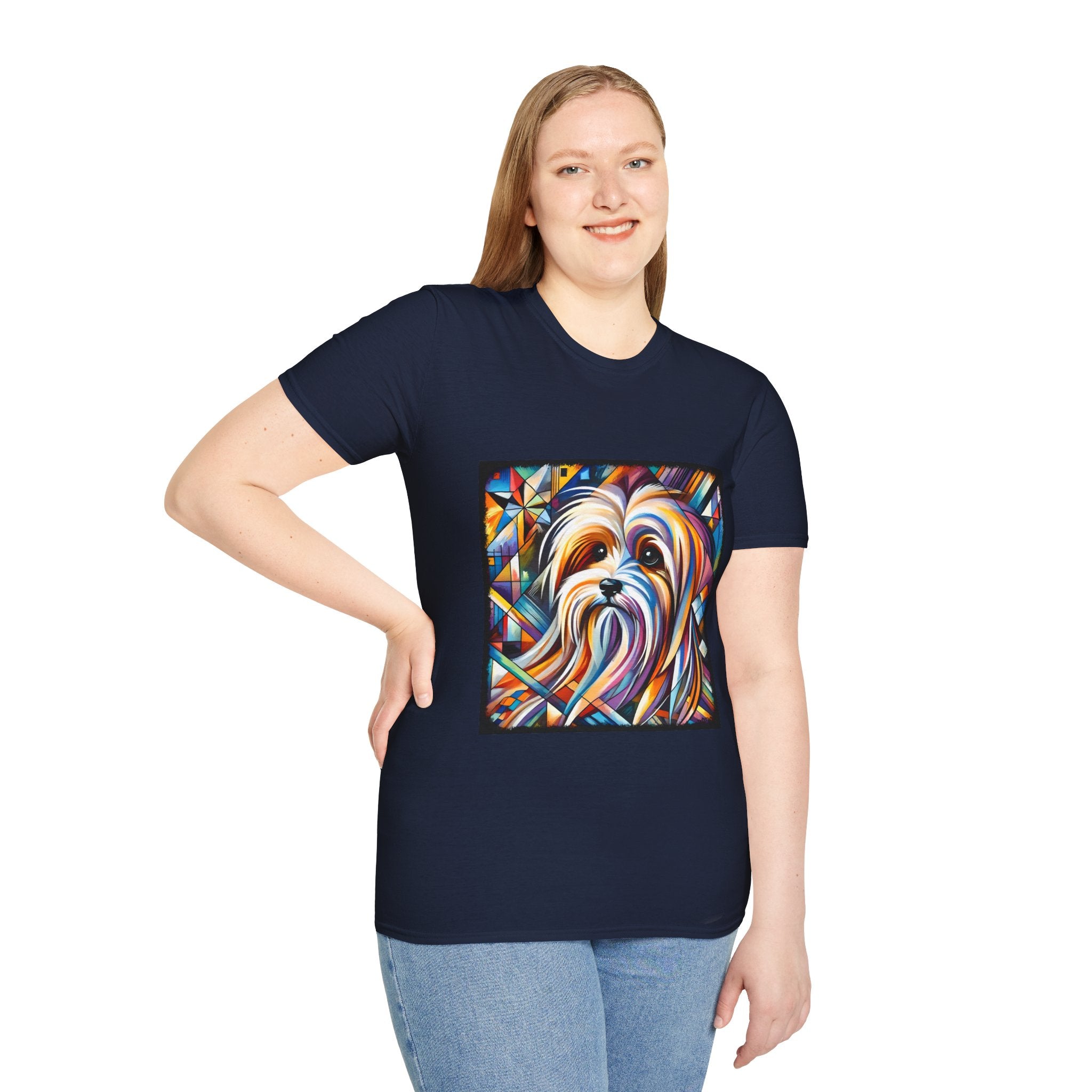 Havanese Multicolor Geometric |  Unisex Dog T-Shirt