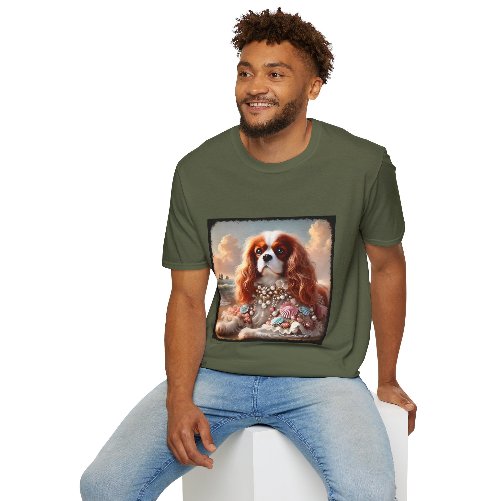 Cavalier King Charles Spaniel Beach Beauty | Unisex Dog T-Shirt