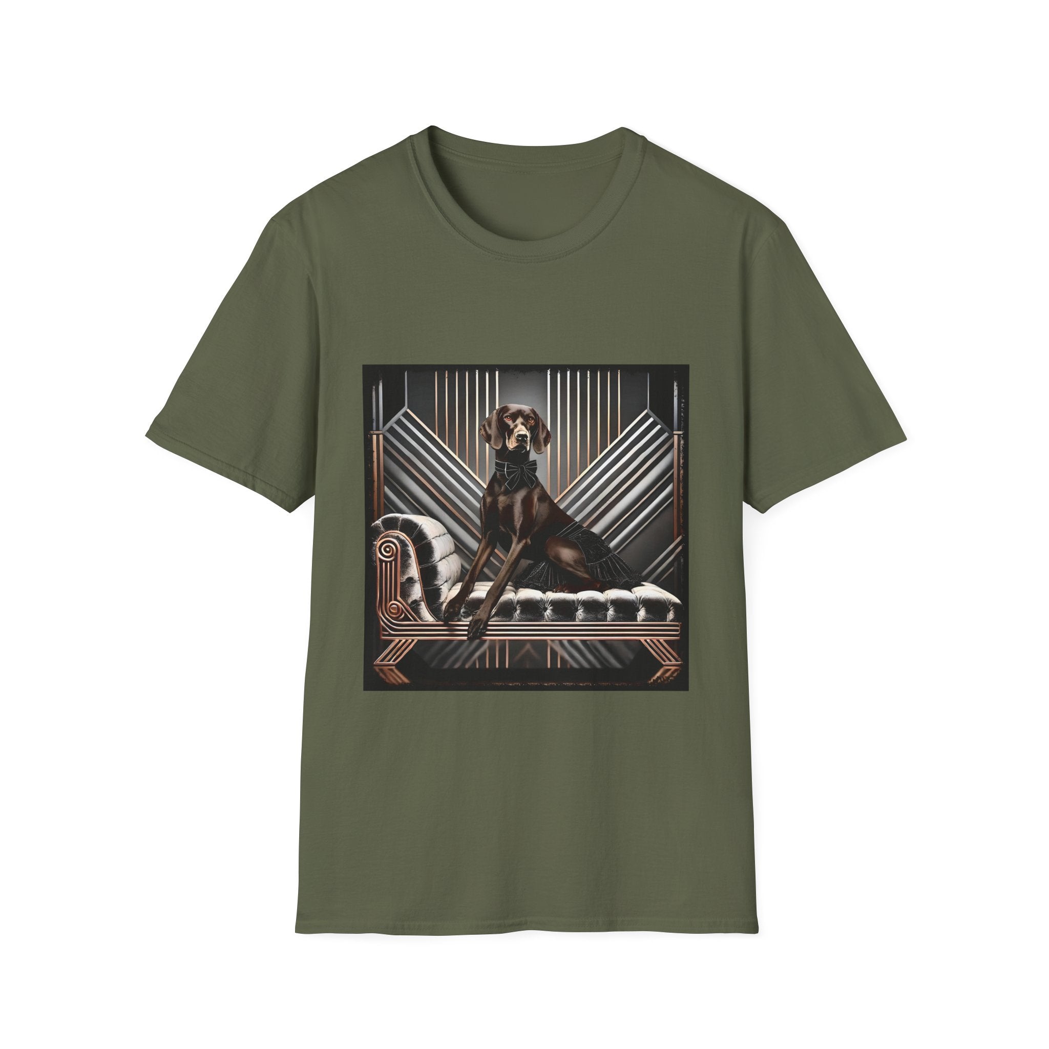 German Shorthaired Pointer Black Velvet  | Unisex Dog T-Shirt