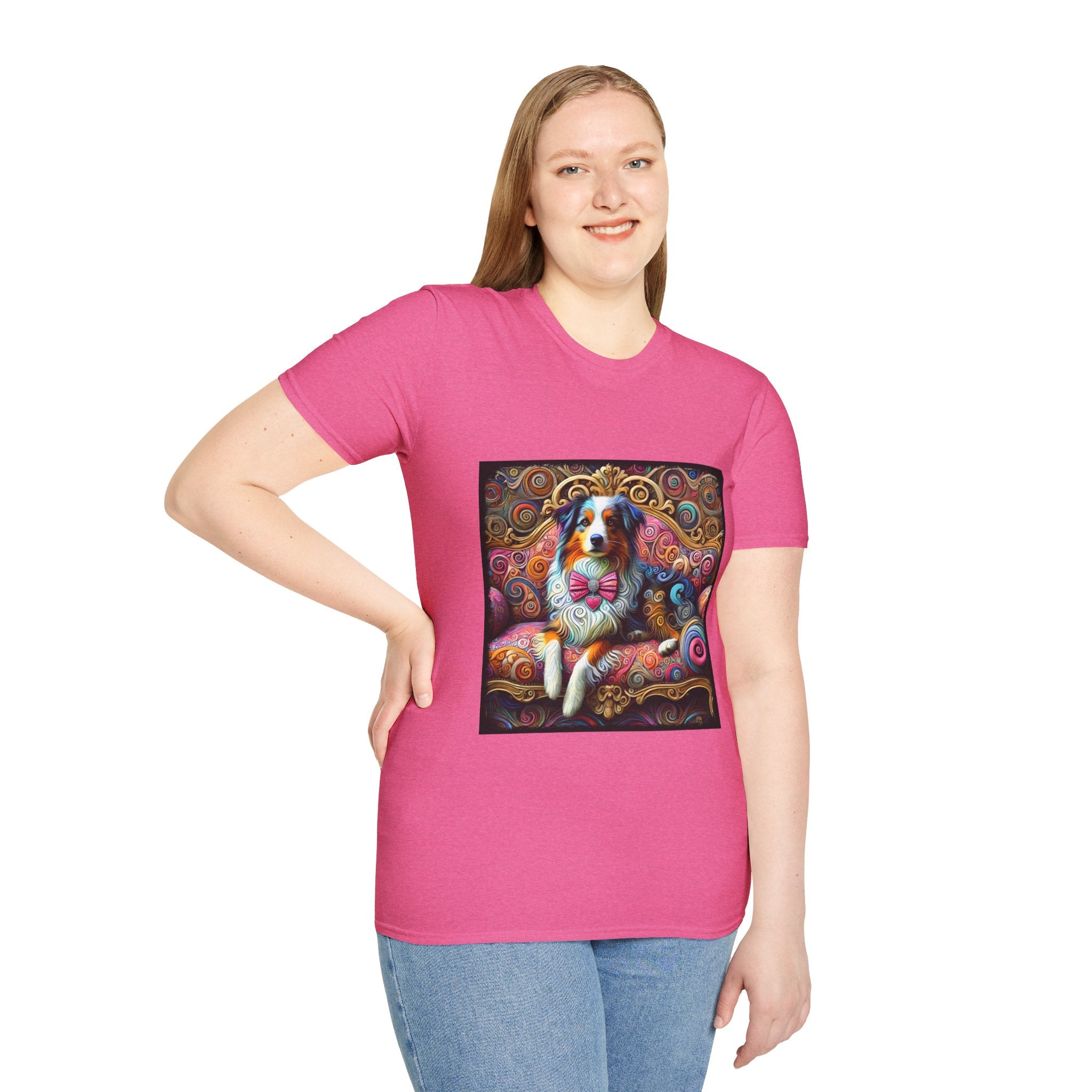 Australian Shepherd Love Swirl | Unisex Dog T-Shirt