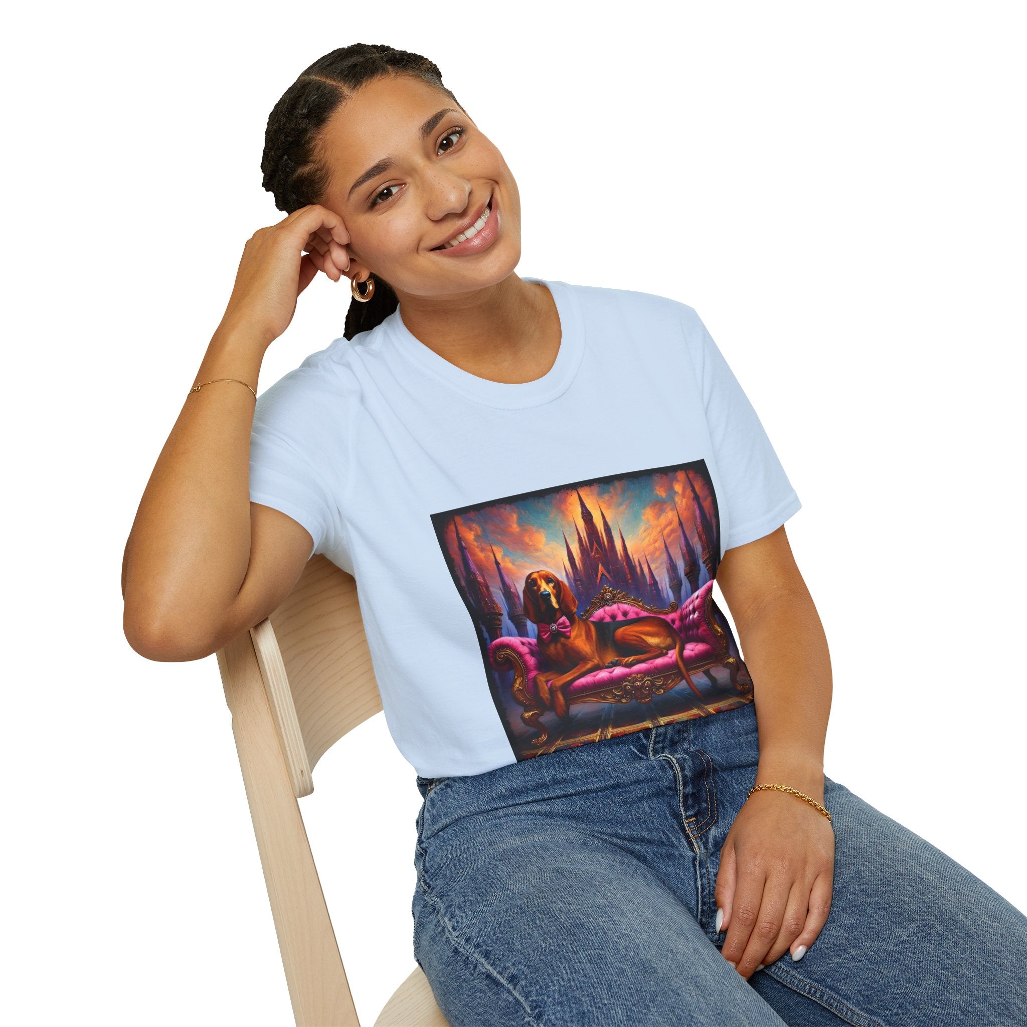 Coonhound Bow Babe | Unisex Dog T-Shirt
