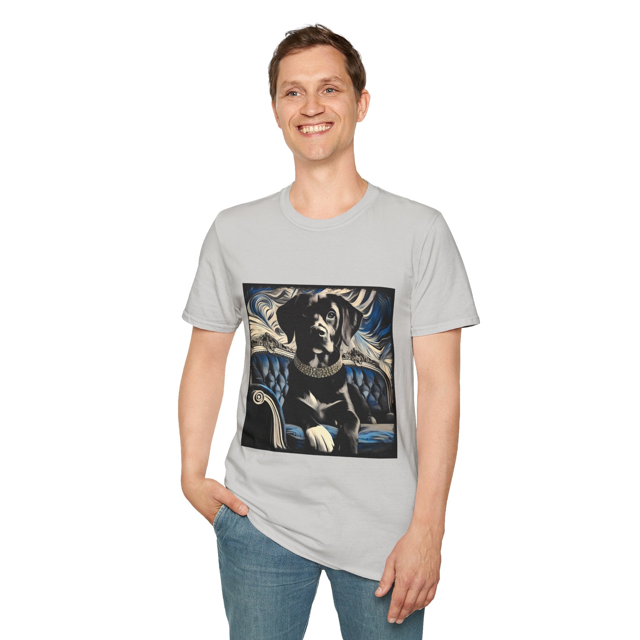 Labrador Retriever Blue and Black Swirl | Unisex Dog T-Shirt