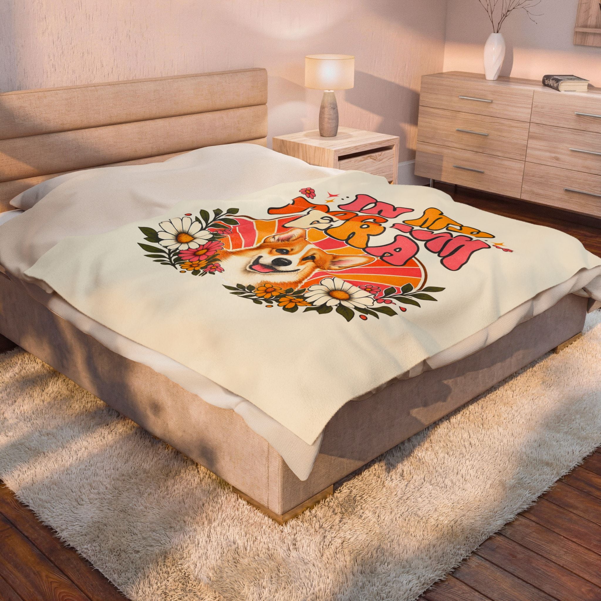 Pembroke Welsh Corgi Blanket | In My Dog Mom Era Dog Lover Gift
