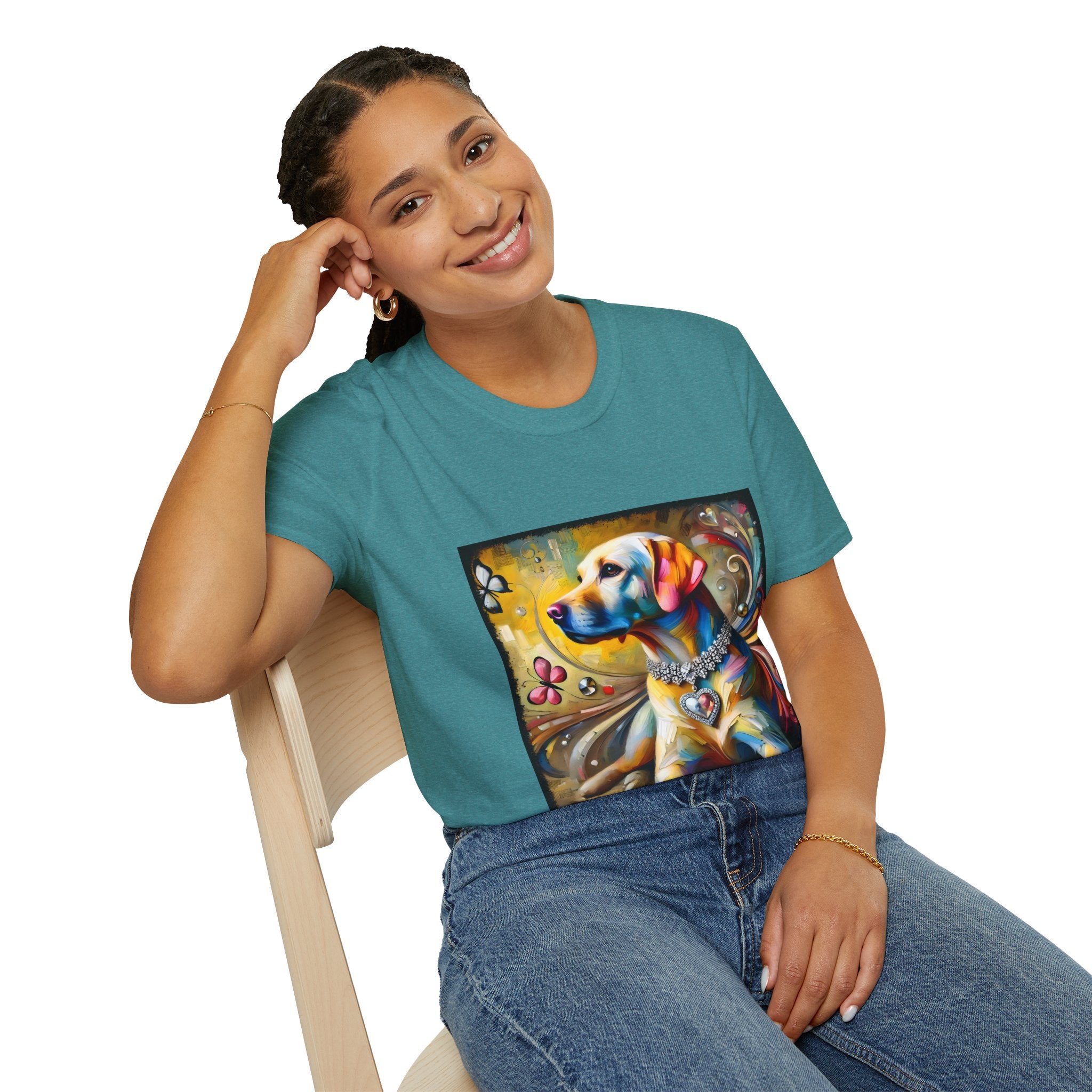 Labrador Retriever Diamond Heart Classic | Unisex Dog T-Shirt