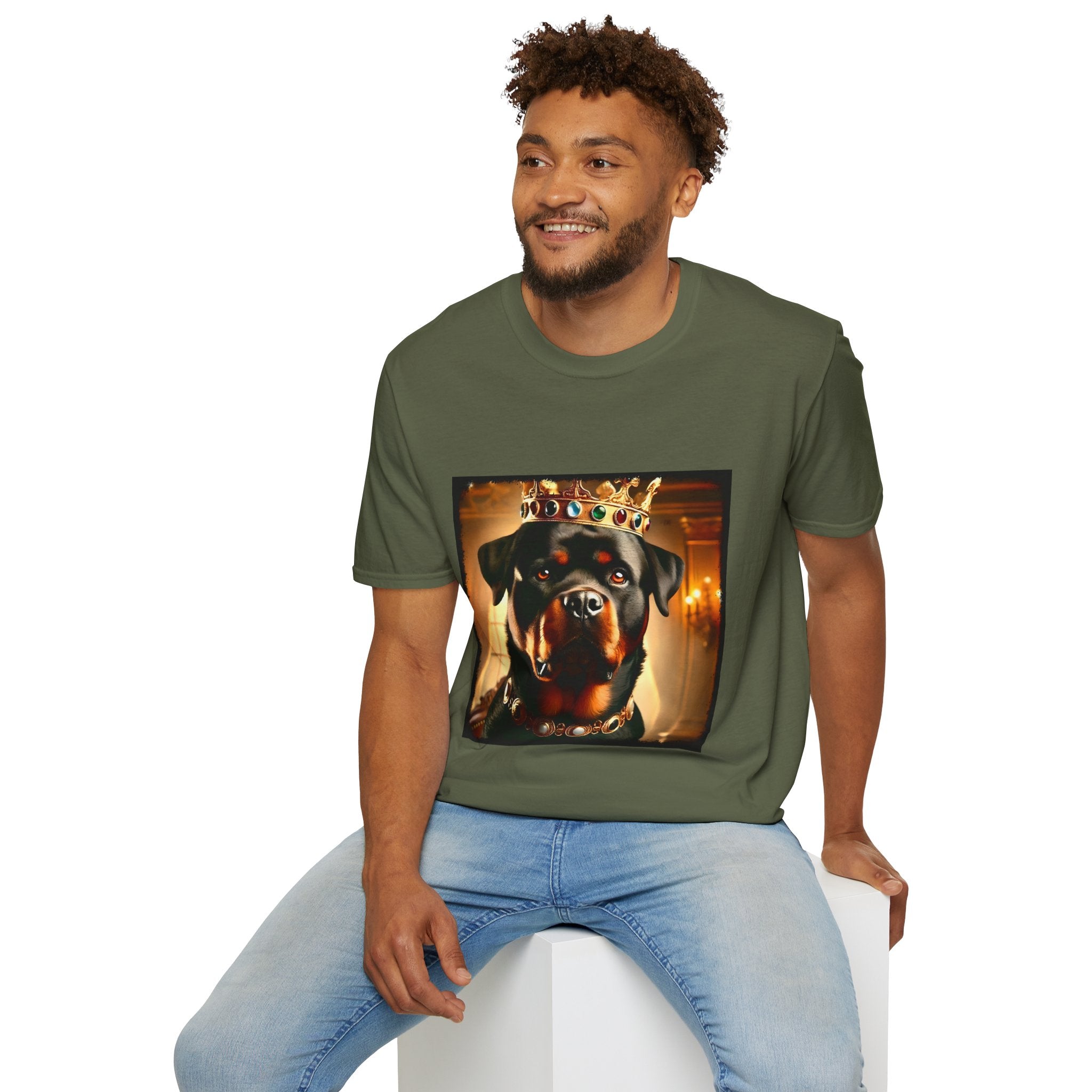 Rottweiler Mighty Monarch | Unisex Dog T-Shirt