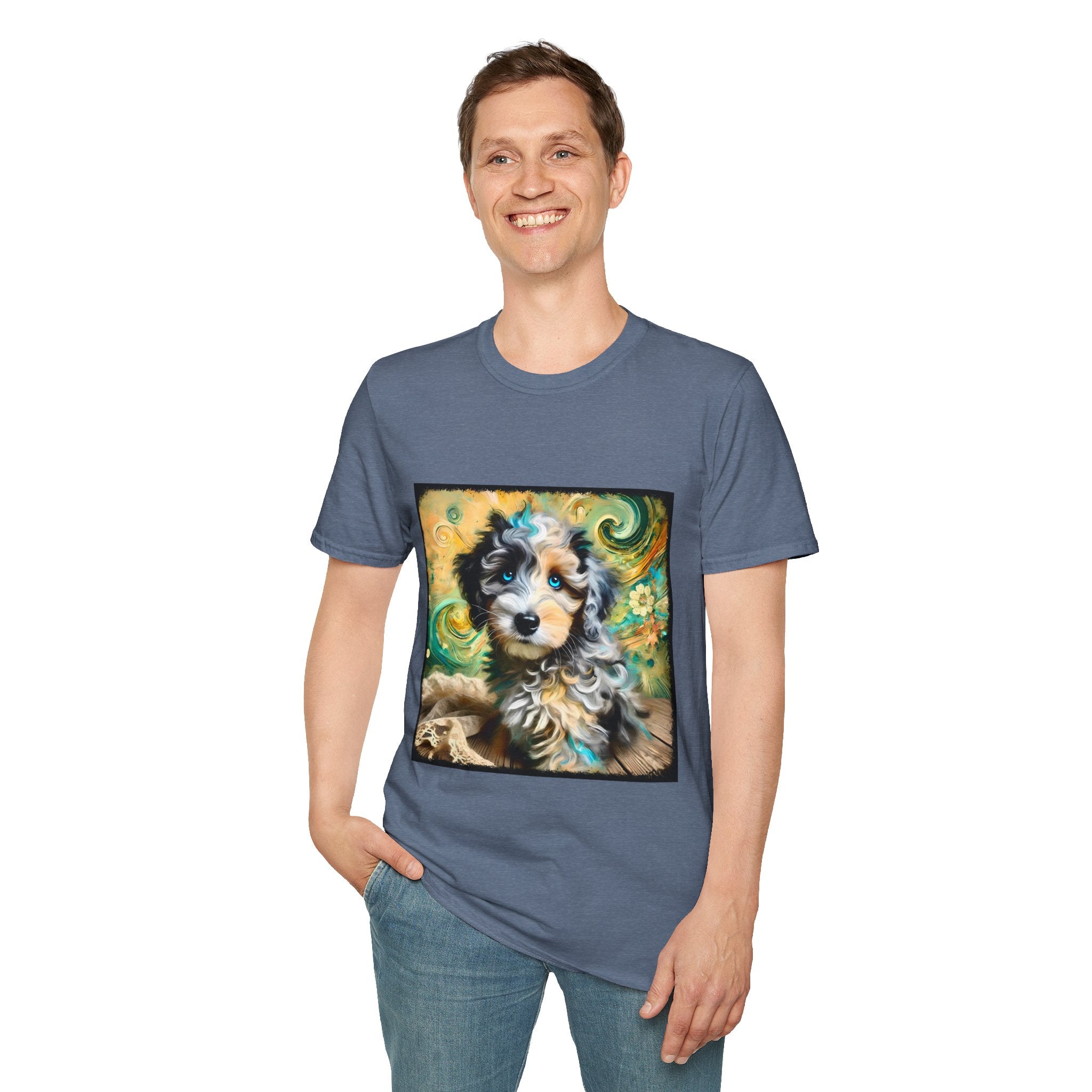 Aussiedoodle Emerald Swirl | Unisex Dog T-Shirt