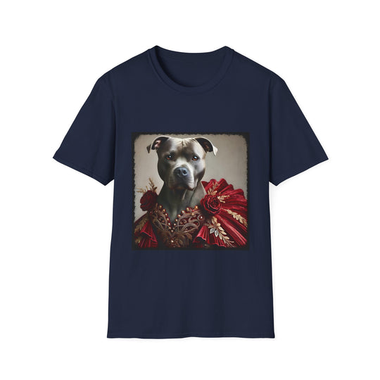 American Pit Bull Terrier Velvet Princess design dog lover unisex t-shirt in navy