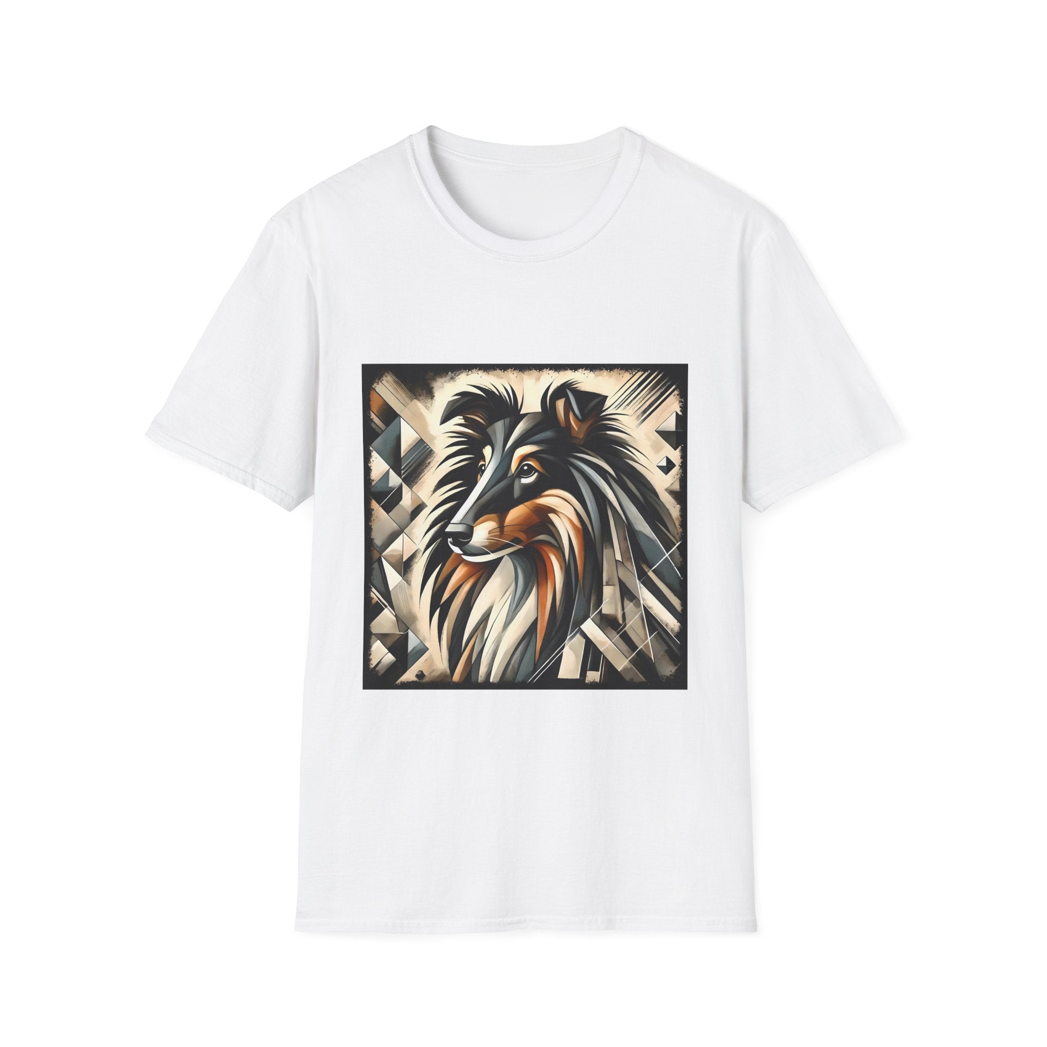 Collie Bold Geometric | Unisex Dog T-Shirt