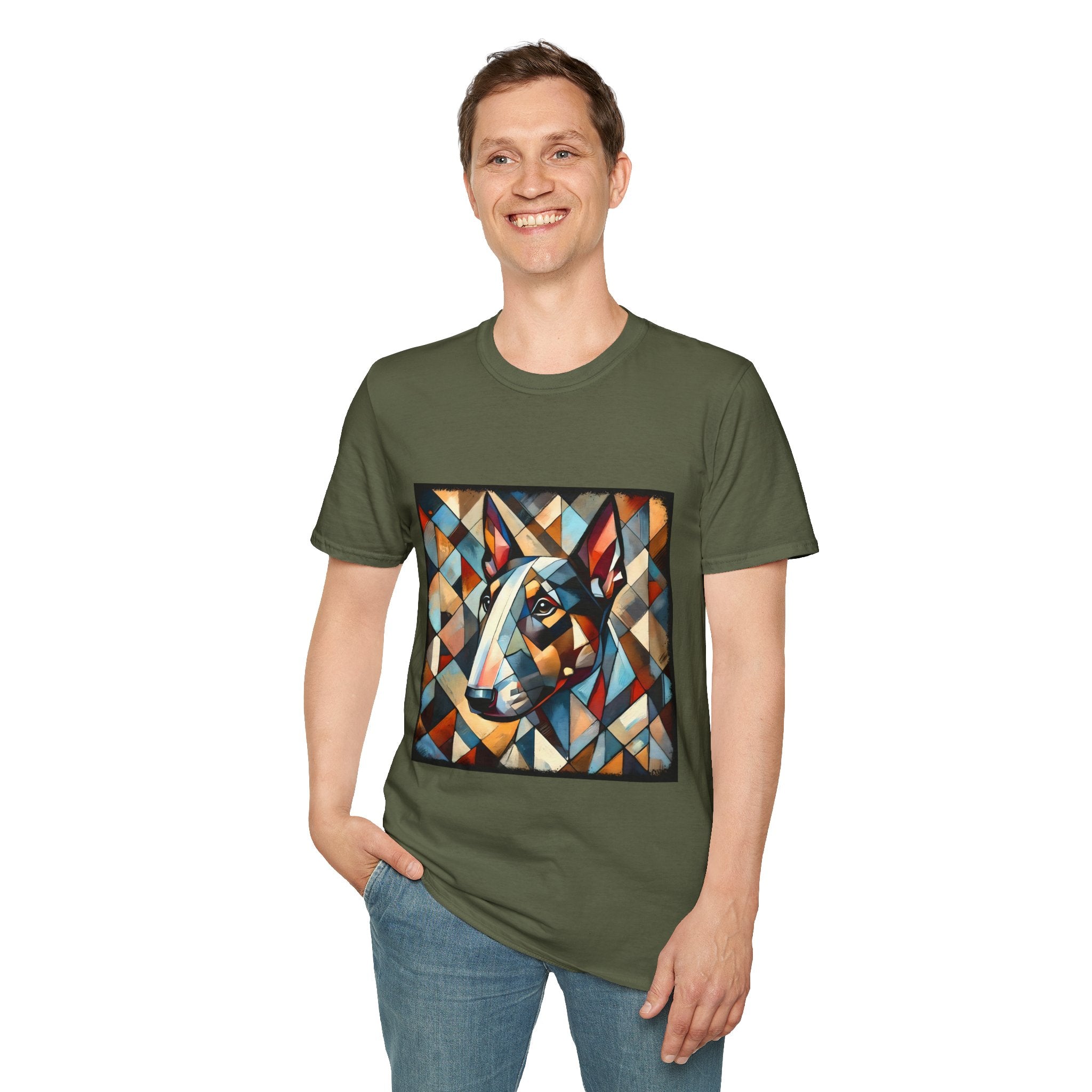 Bull Terrier Warm Geometric | Unisex Dog T-Shirt