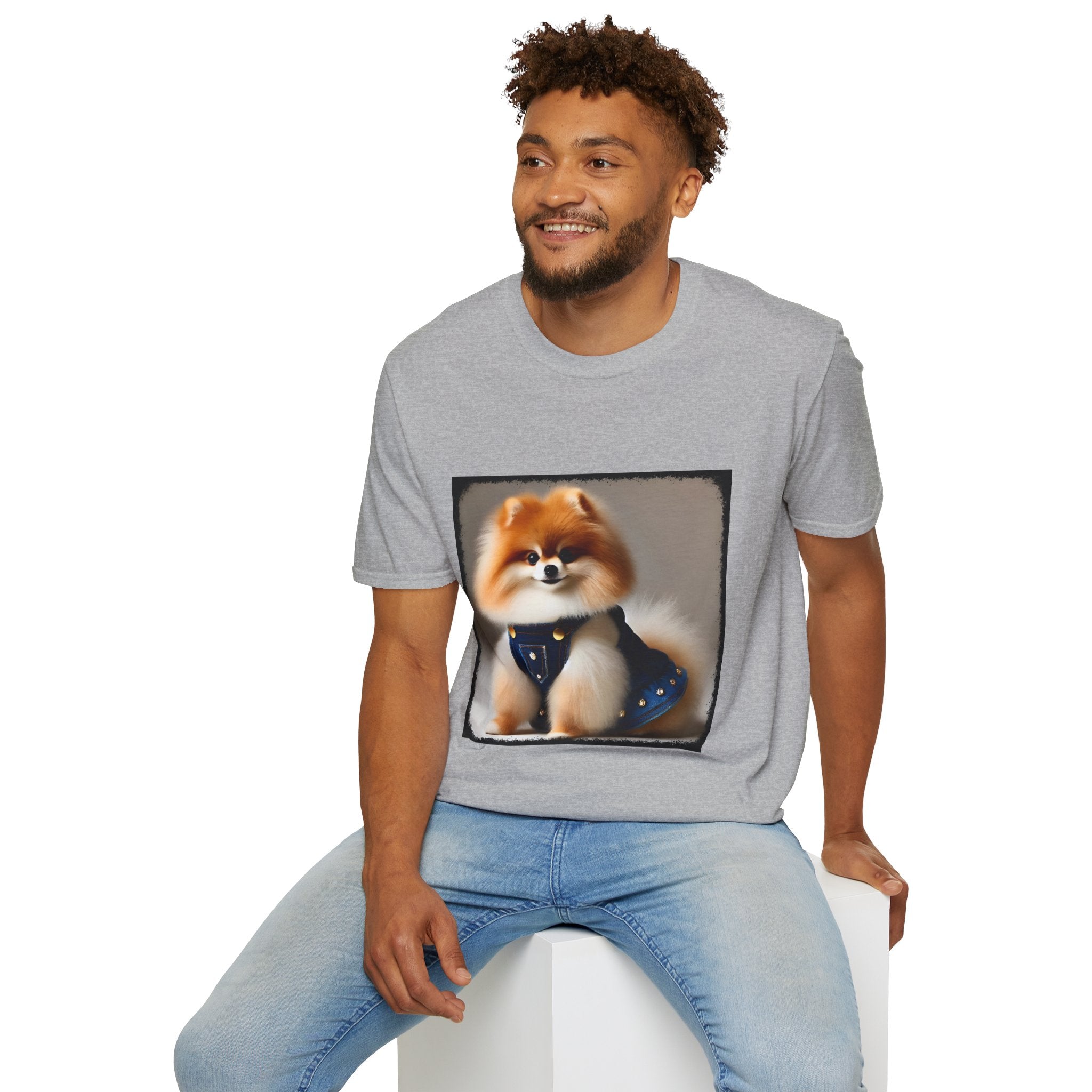 Pomeranian Jean Dream | Unisex Dog T-Shirt