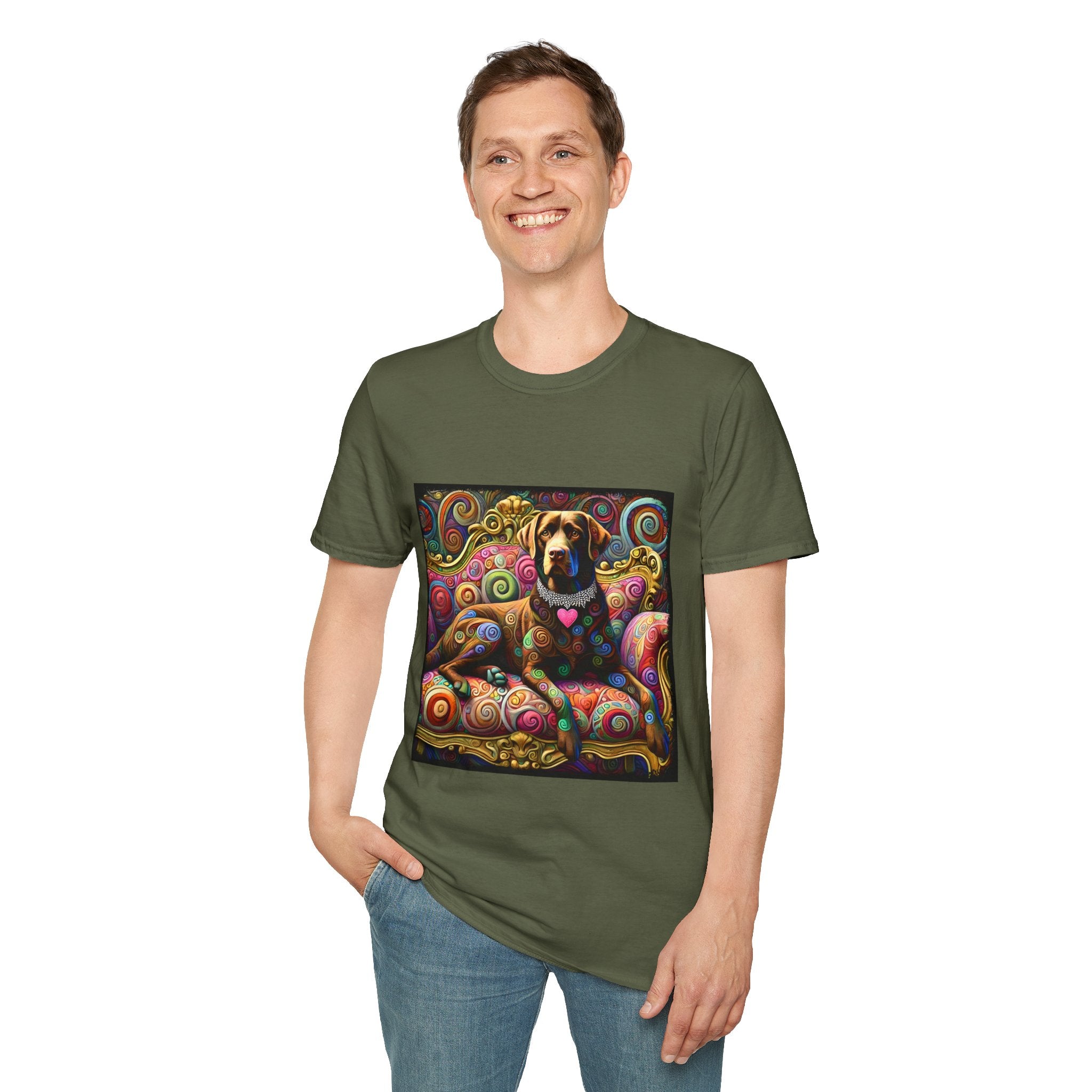 Labrador Retriever Love Swirl | Unisex Dog T-Shirt