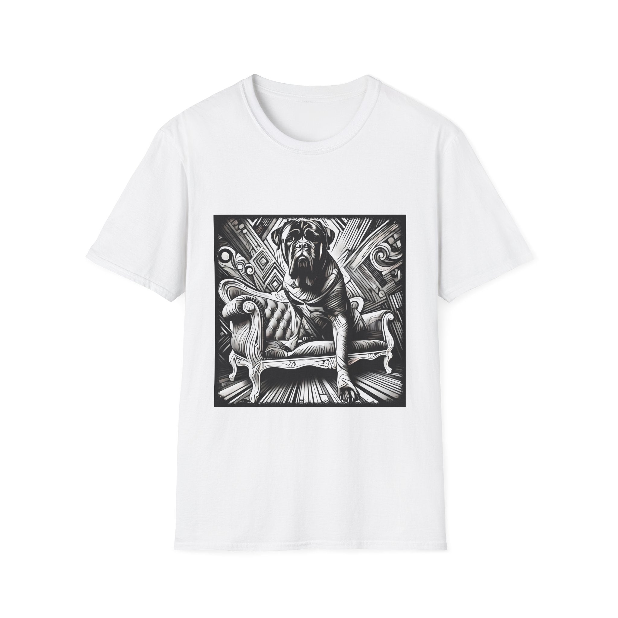 Bullmastiff B&W Bold | Unisex Dog T-Shirt