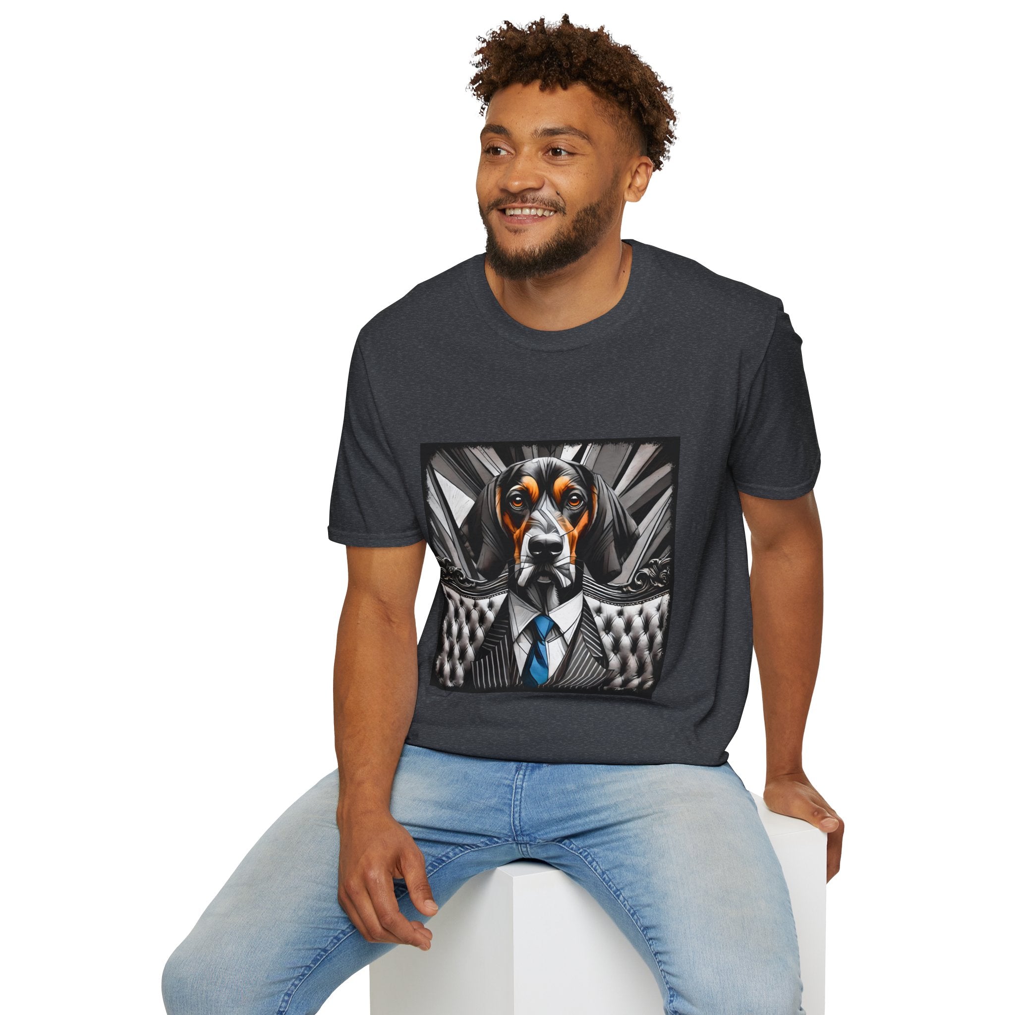 Coonhound Bold Gentleman | Unisex Dog T-Shirt