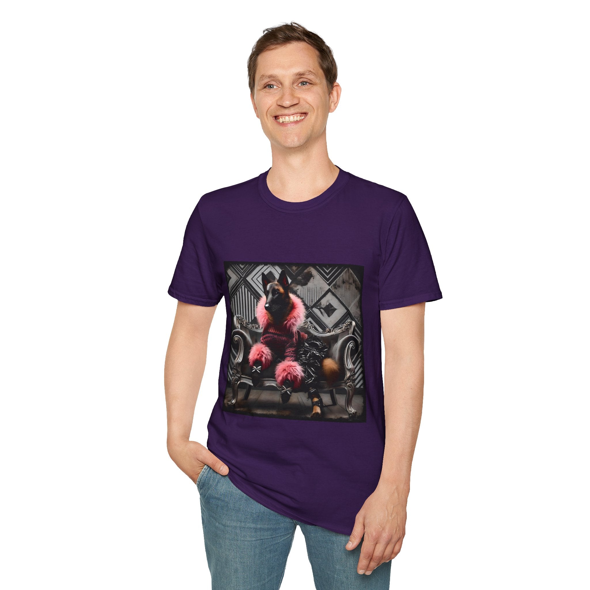 Belgian Malinois Chic Rocker | Unisex Dog T-Shirt