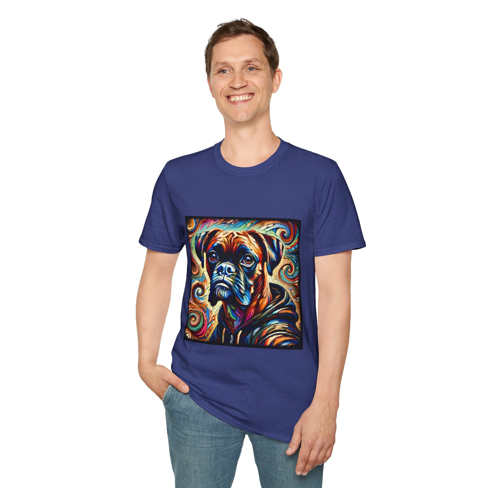 Boxer Relaxed Swirl | Unisex Dog T-Shirt