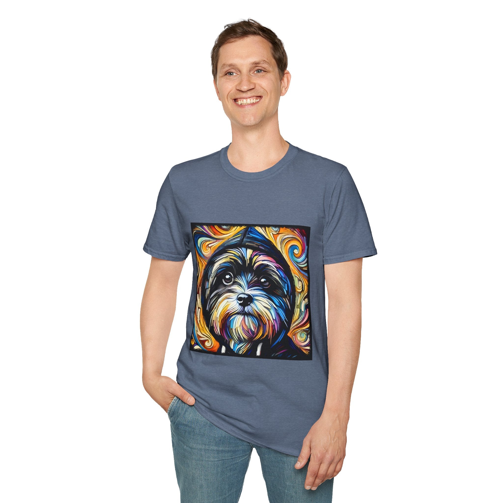 Havanese Street Swirl | Unisex Dog T-Shirt