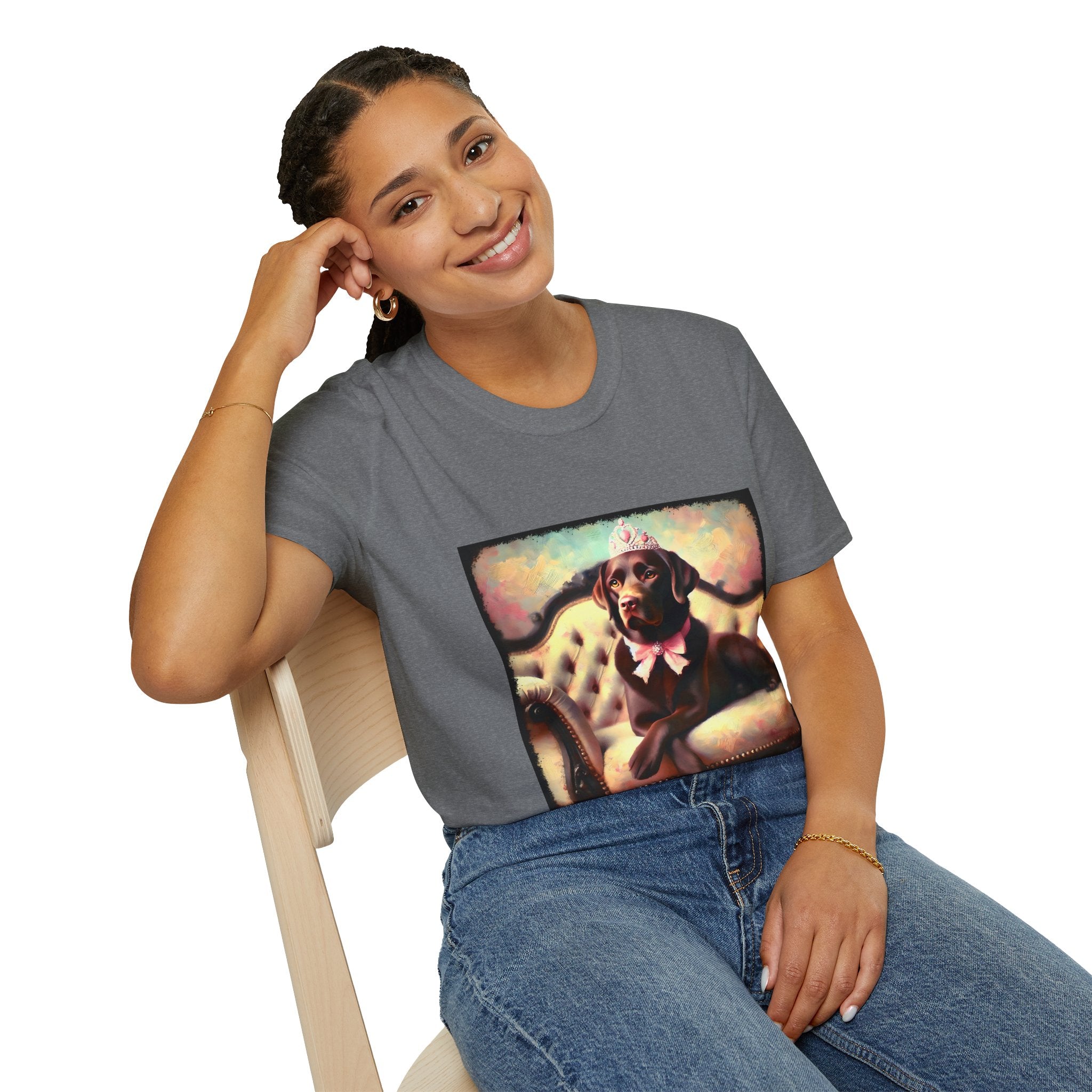 Labrador Retriever Poised Princess Classic | Unisex Dog T-Shirt
