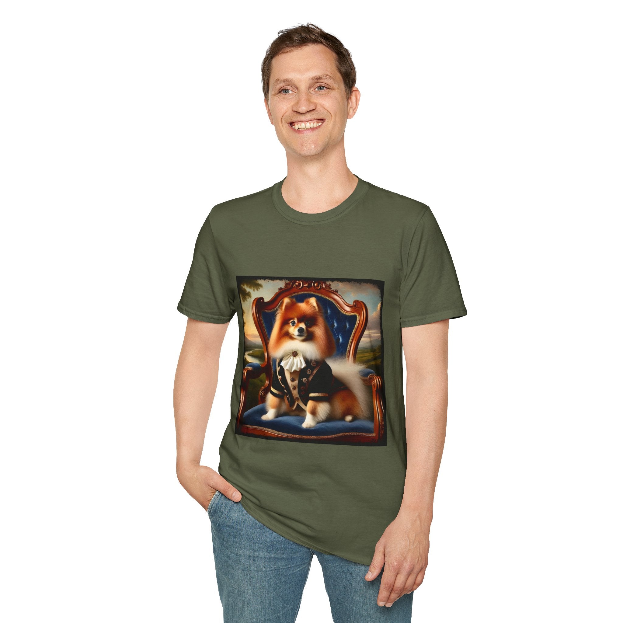 Pomeranian Posh Prince | Unisex Dog T-Shirt