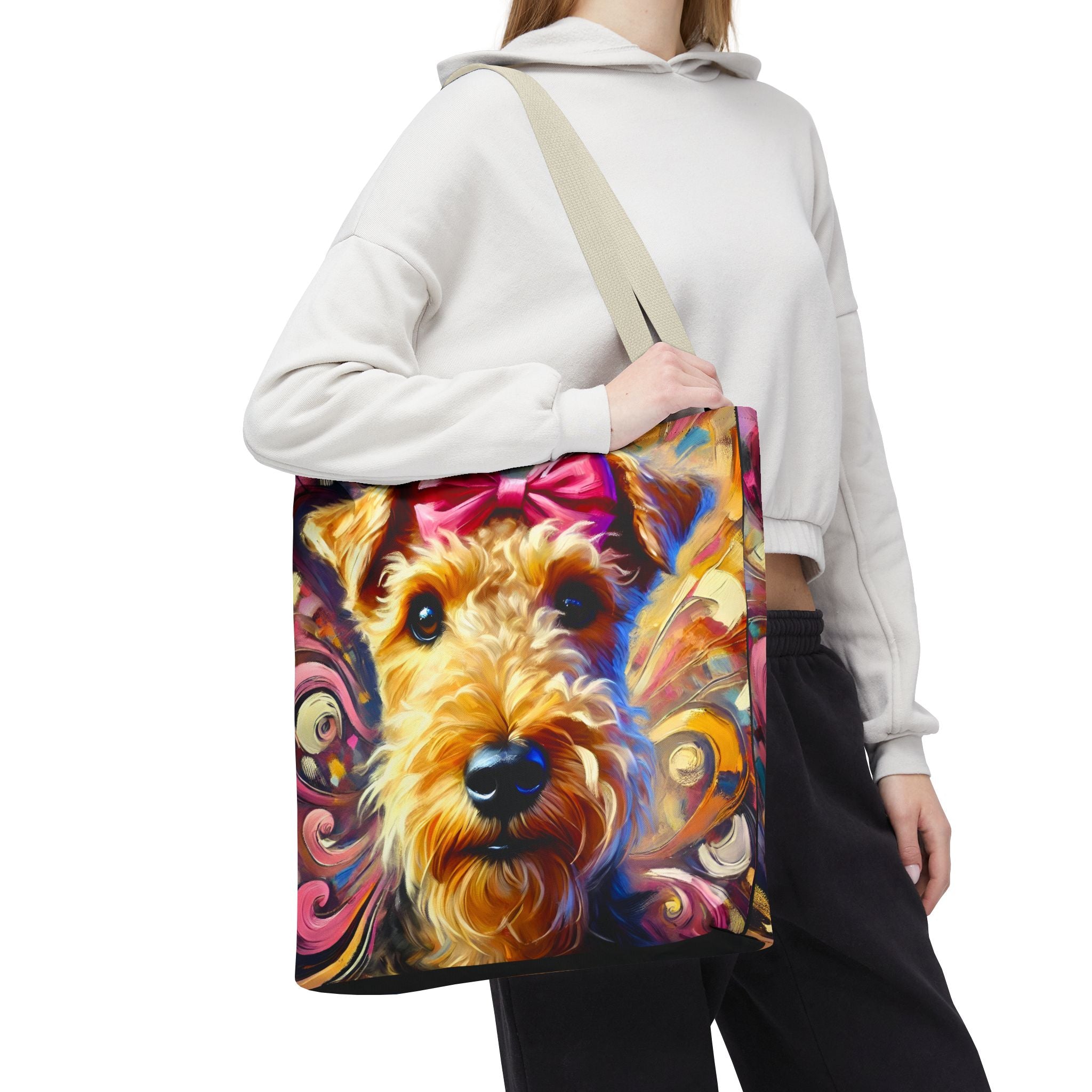 Airedale Terrier Tote Bag | Stunning Swirl Dog Lover Gift