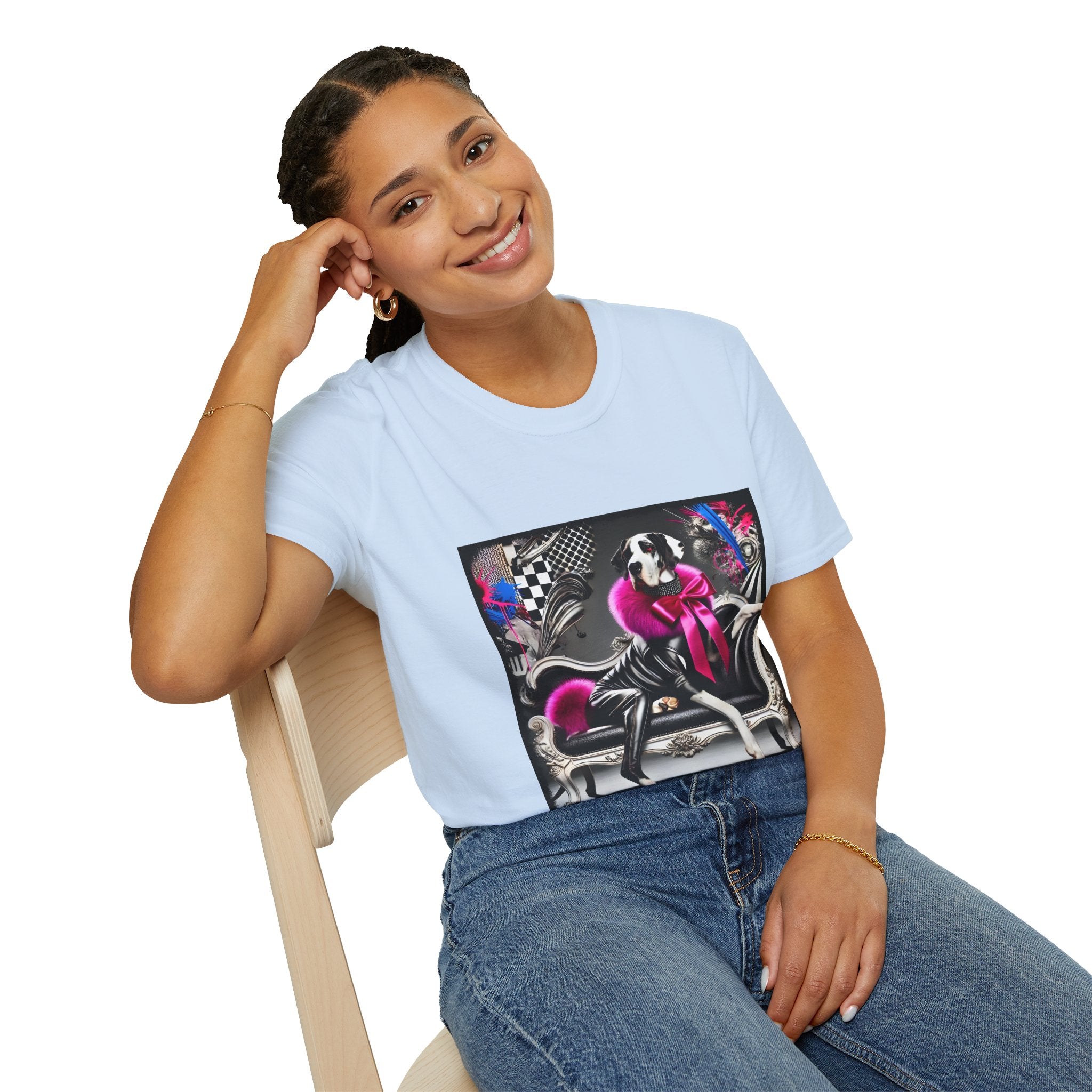 Great Dane Rock Chic | Unisex Dog T-Shirt