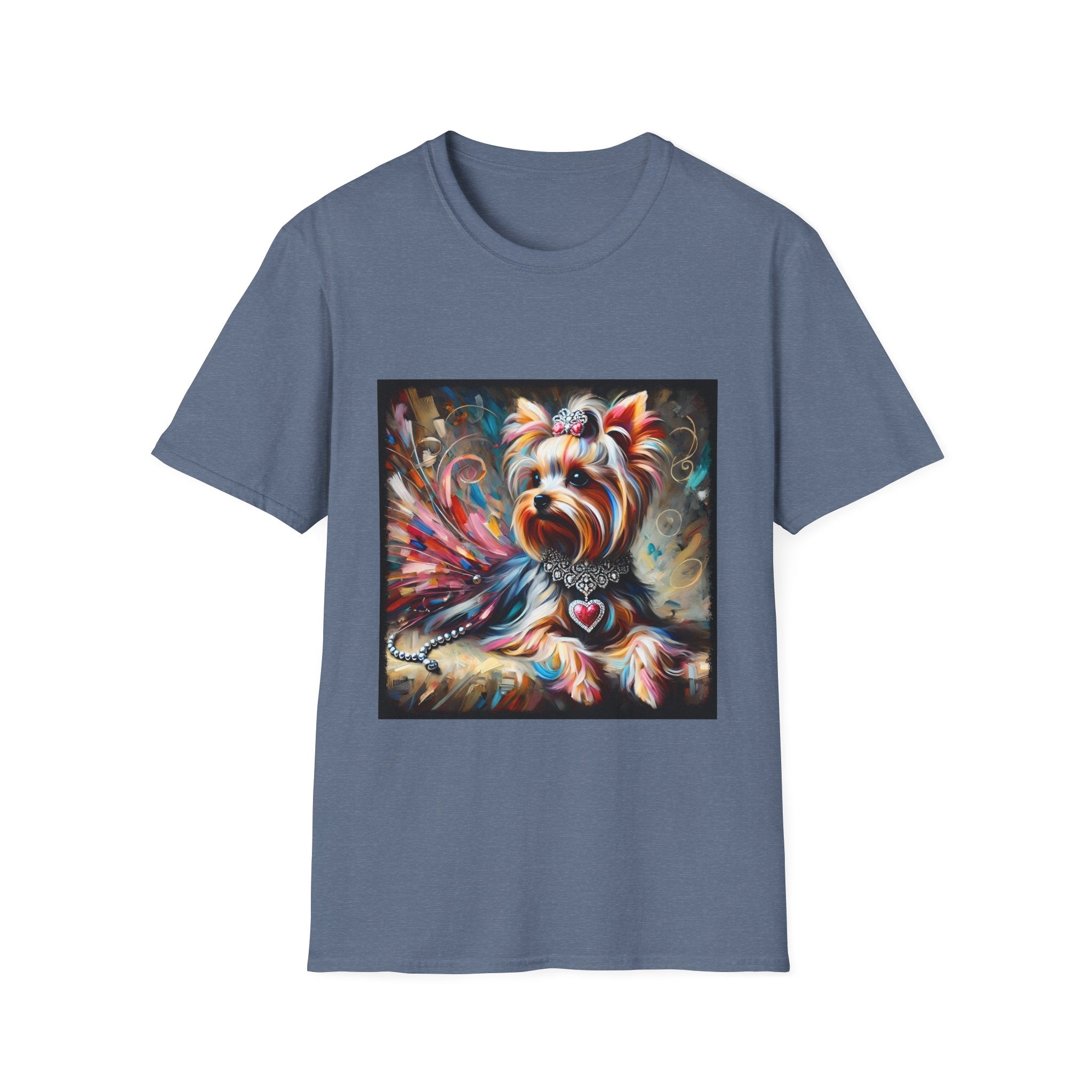 Yorkshire Terrier Diamond Heart Classic | Unisex Dog T-Shirt