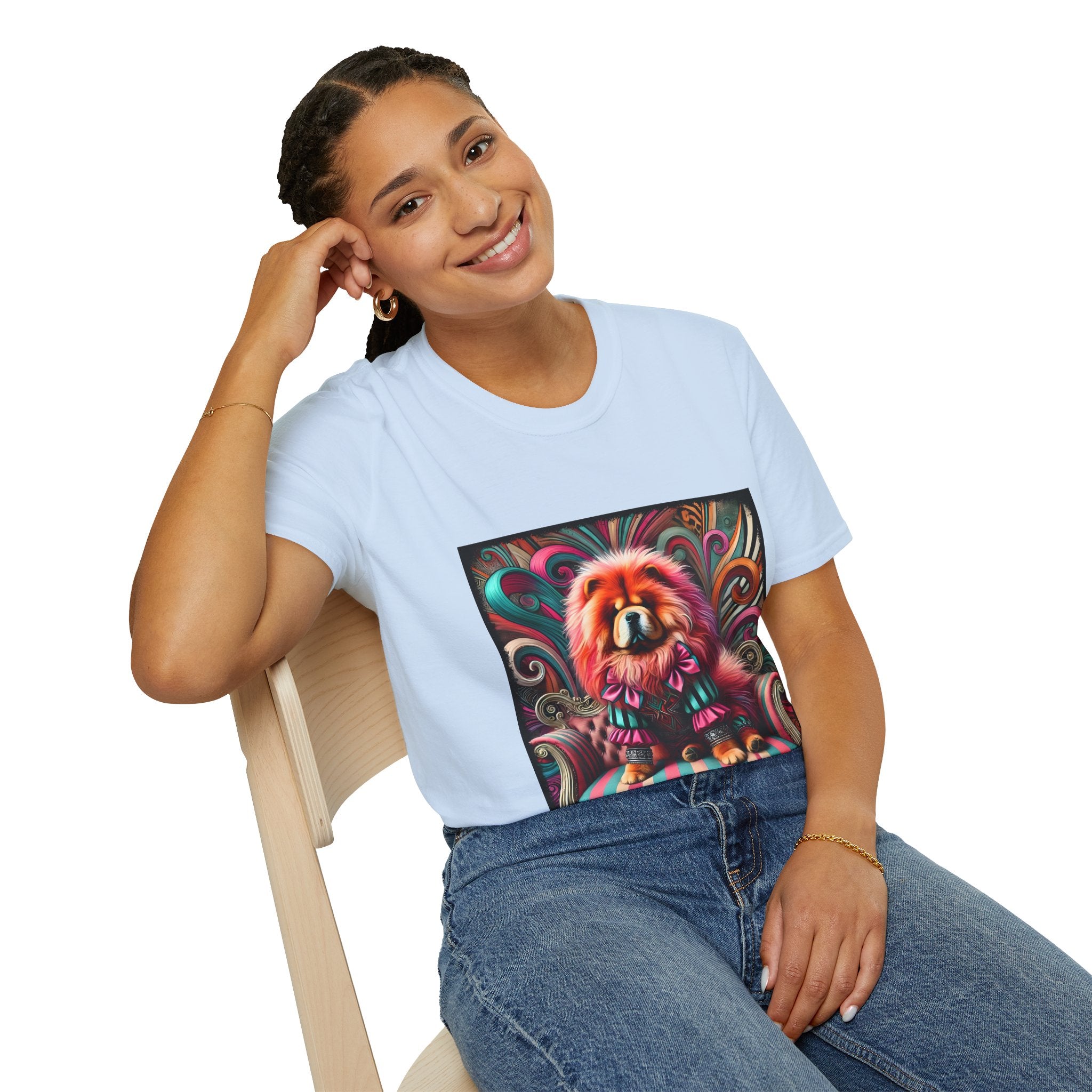 Chow Chow Pink Rocker | Unisex Dog T-Shirt