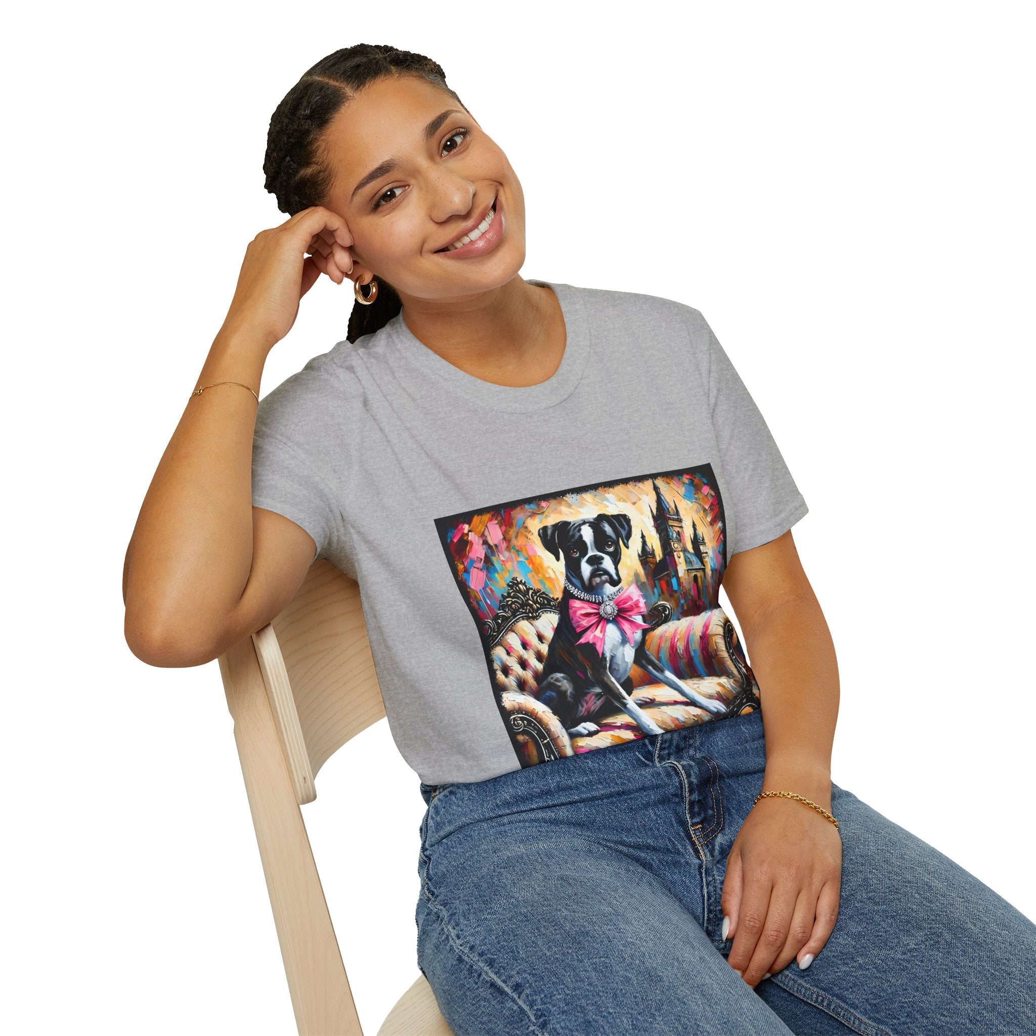 Boxer Pink Princess Classic | Unisex Dog T-Shirt