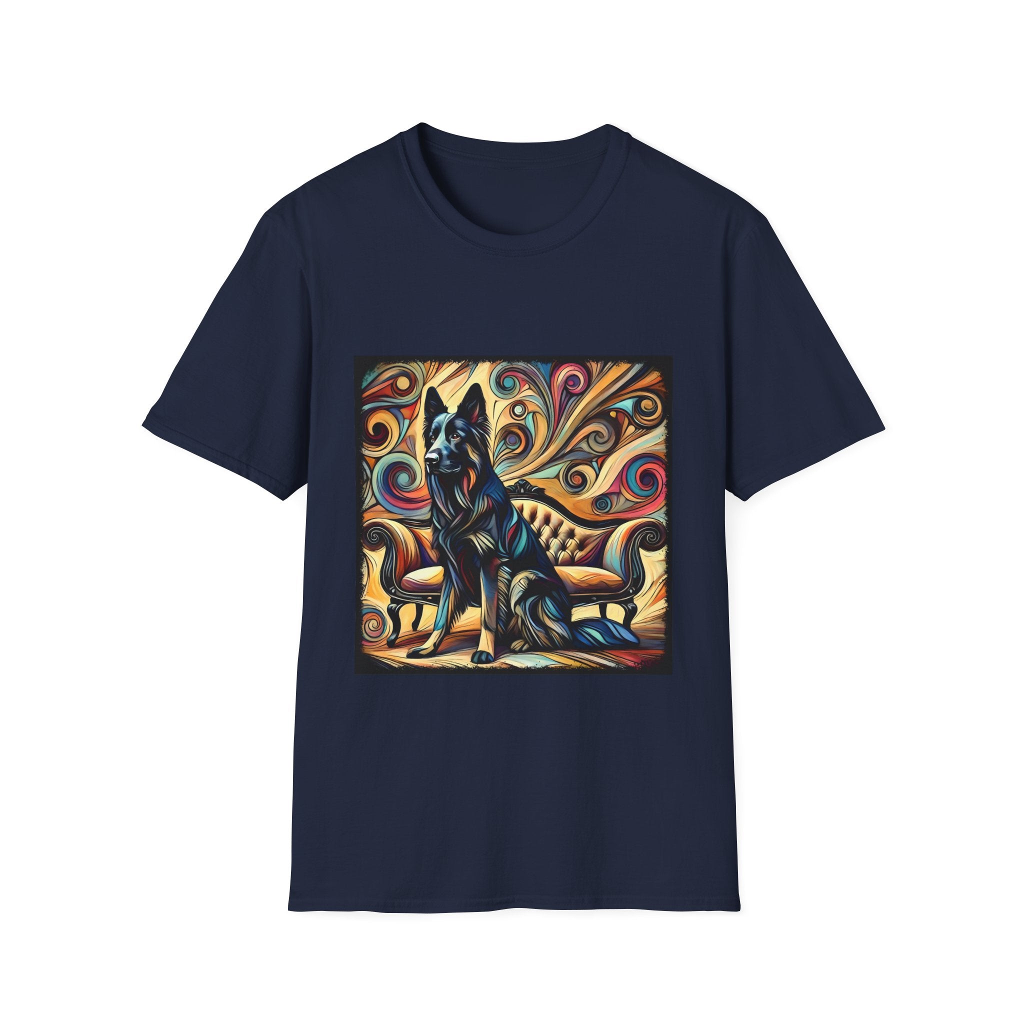 German Shepherd Multicolor Swirl | Unisex Dog T-Shirt