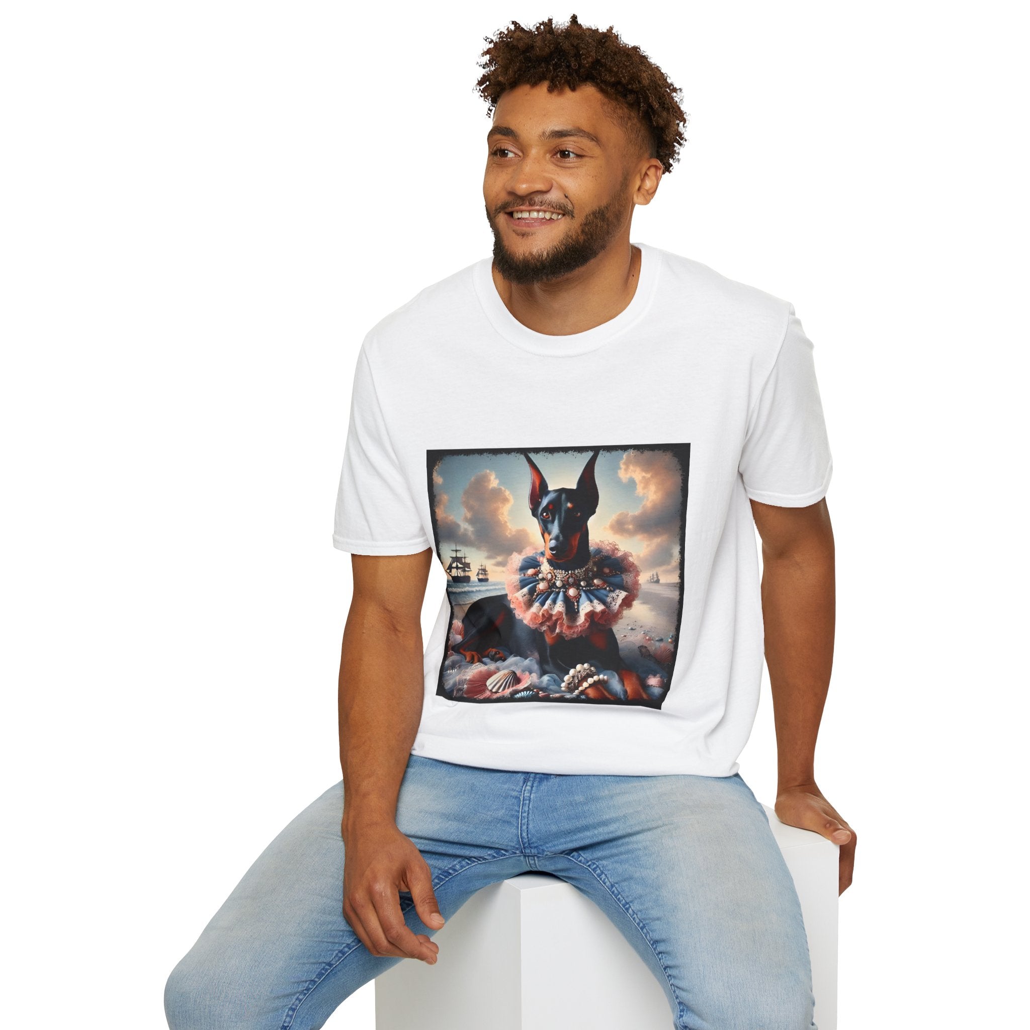 Doberman Pinscher Sand Siren | Unisex Dog T-Shirt