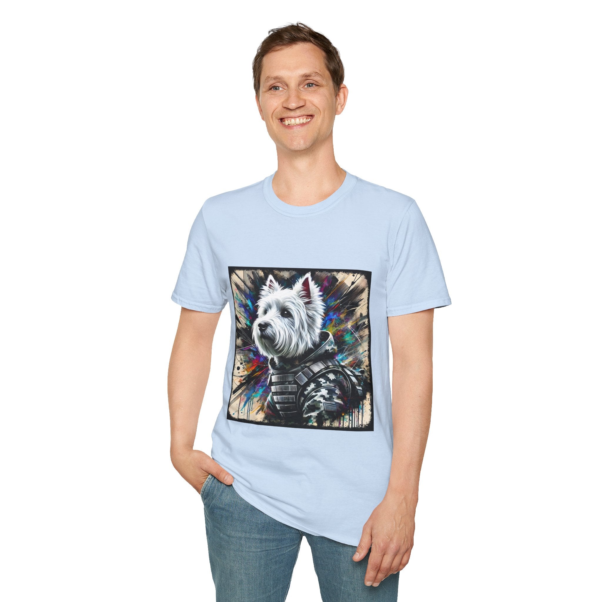 West Highland White Terrier Bold Camo Classic | Unisex Dog T-Shirt
