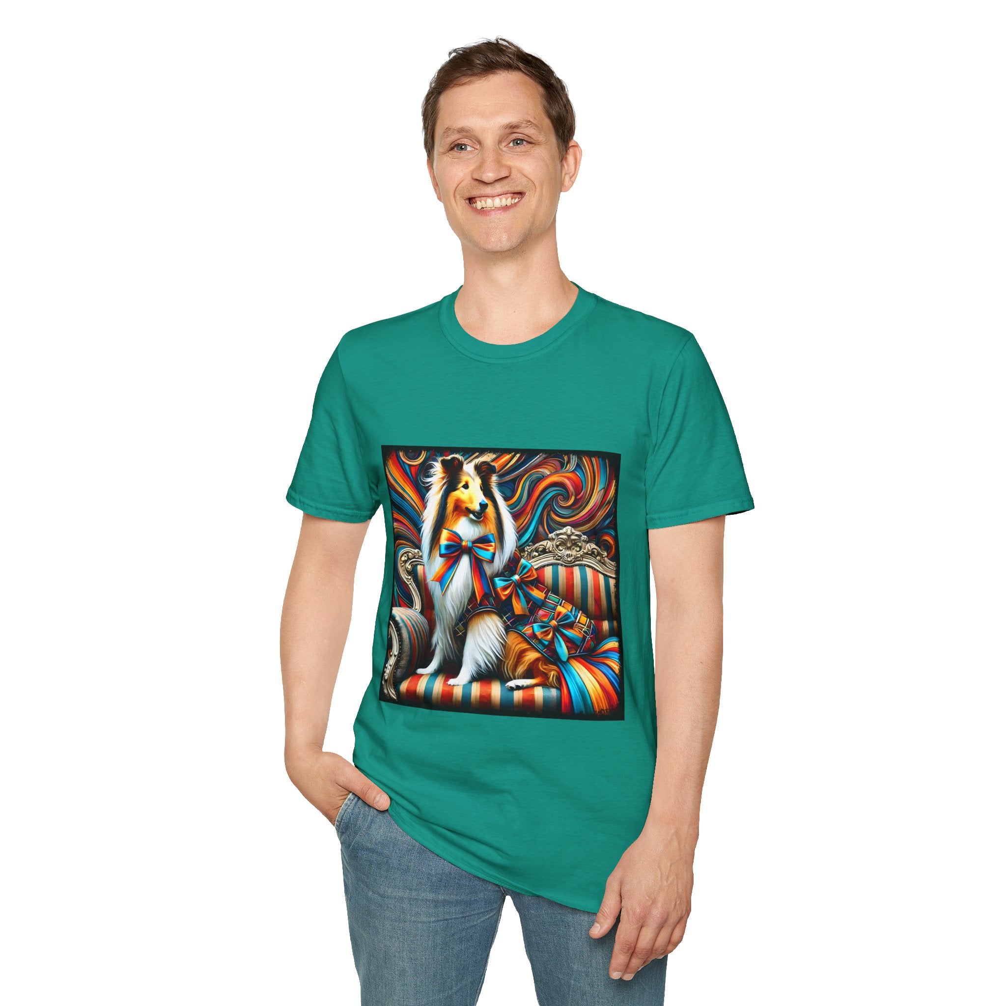 Collie Dynamic Swirl | Unisex Dog T-Shirt