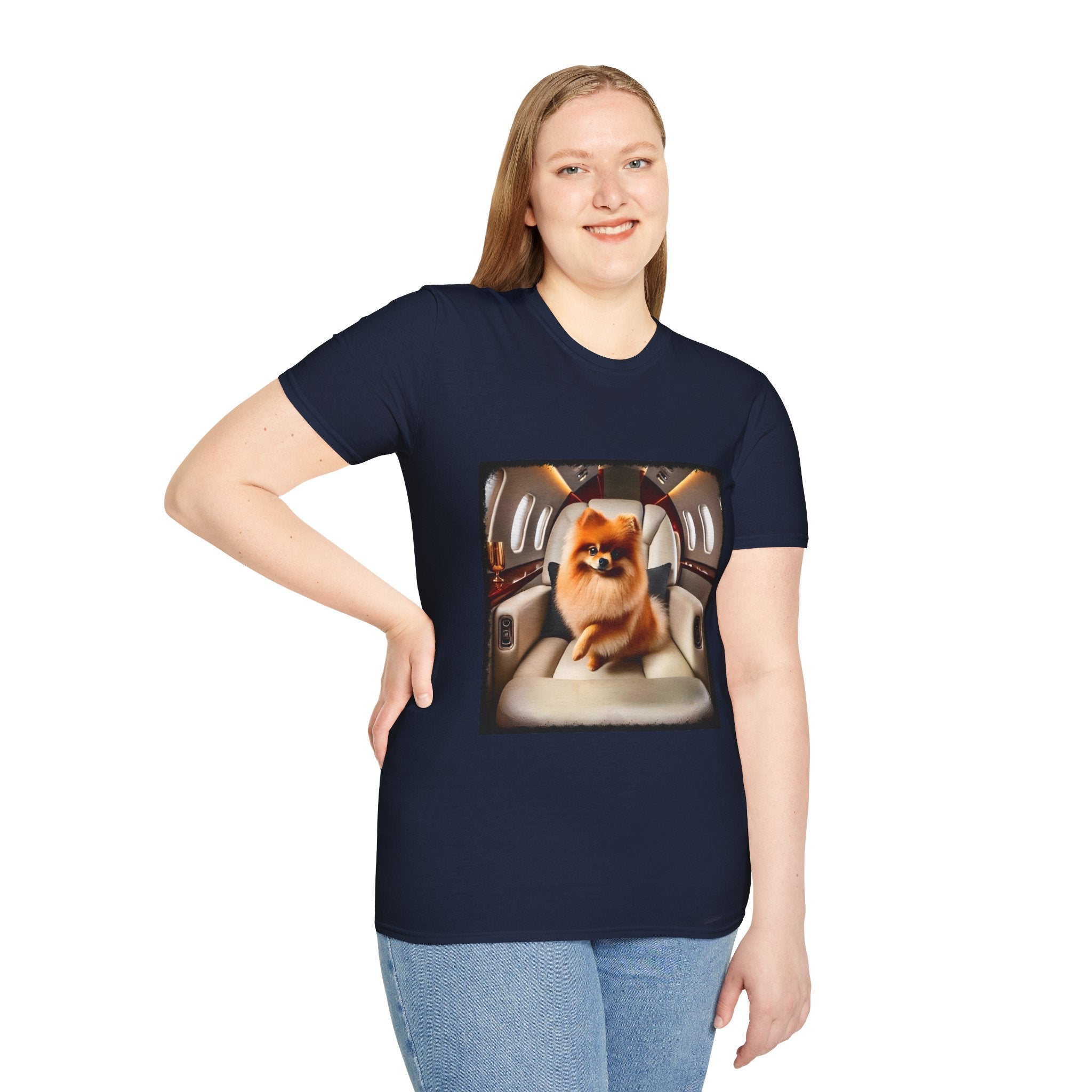 Pomeranian Jet Setter | Unisex Dog T-Shirt