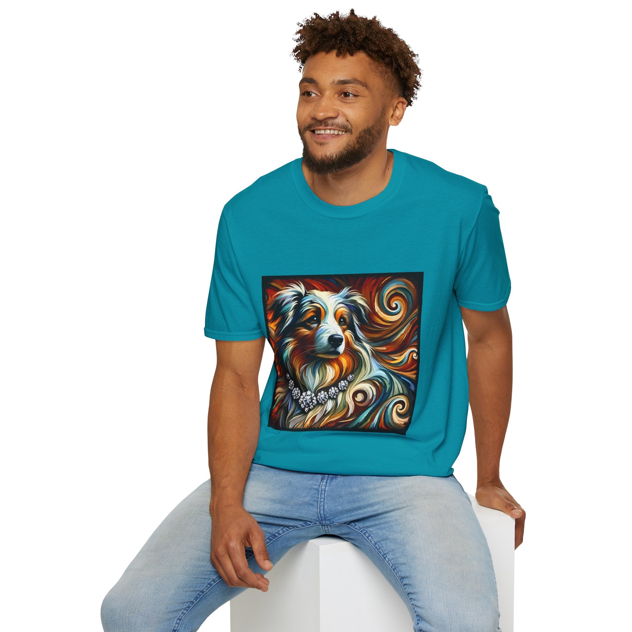 Australian Shepherd Diamond Swirl | Unisex Dog T-Shirt