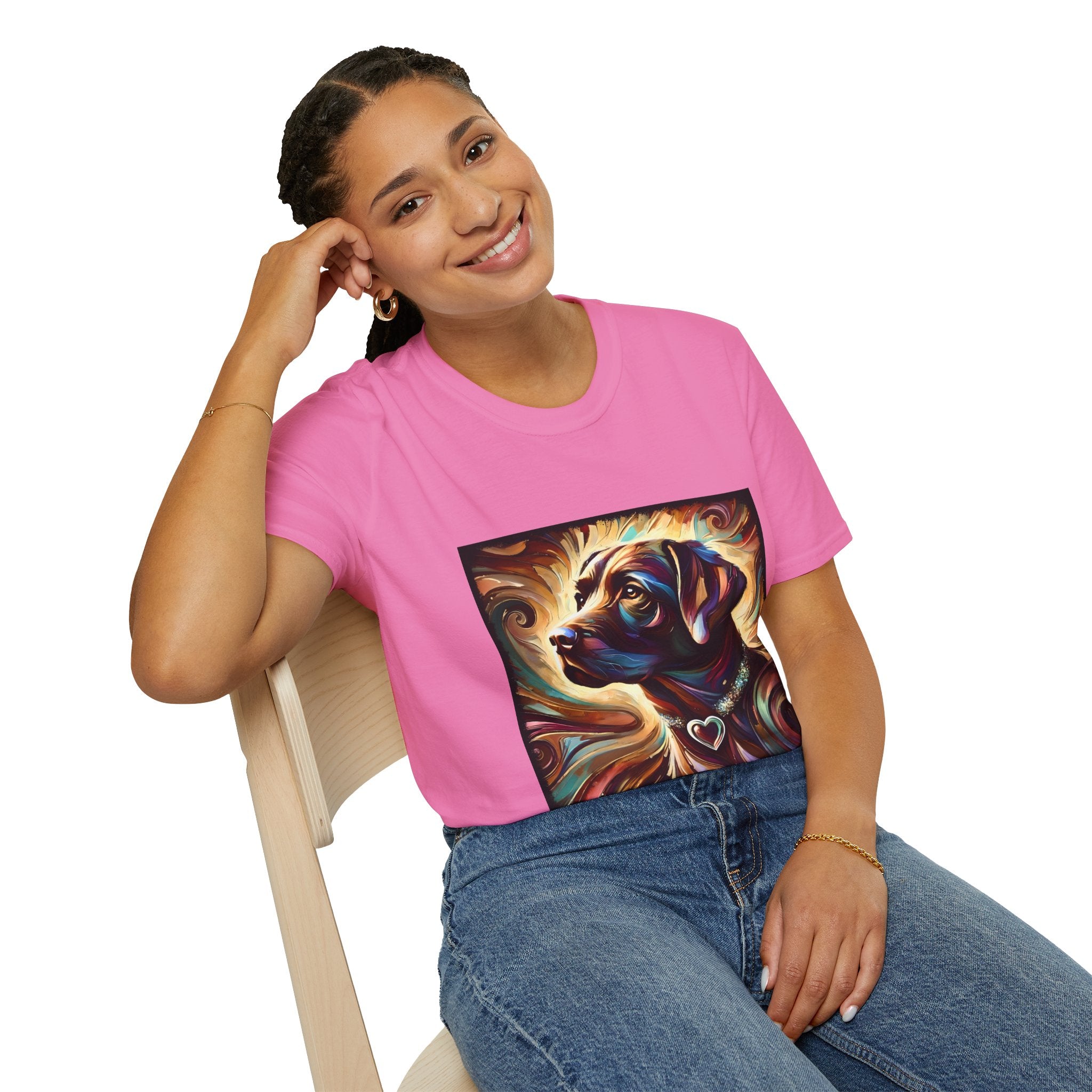 Labrador Retriever Warm Heart Swirl | Unisex Dog T-Shirt