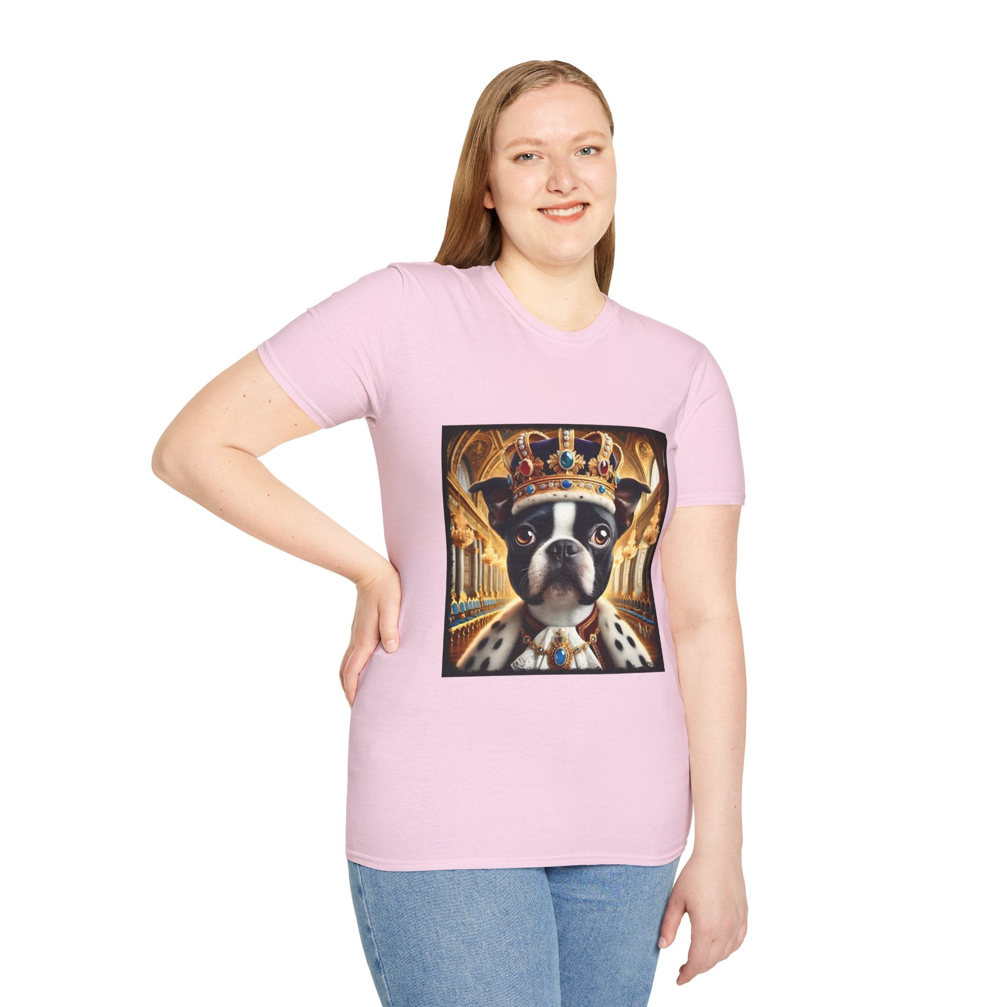 Boston Terrier Mighty Monarch | Unisex Dog T-Shirt
