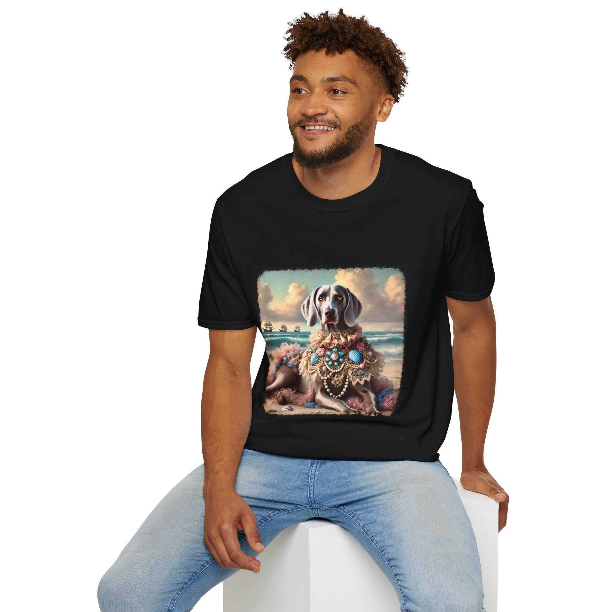 Weimaraner Seashell Siren | Unisex Dog T-Shirt