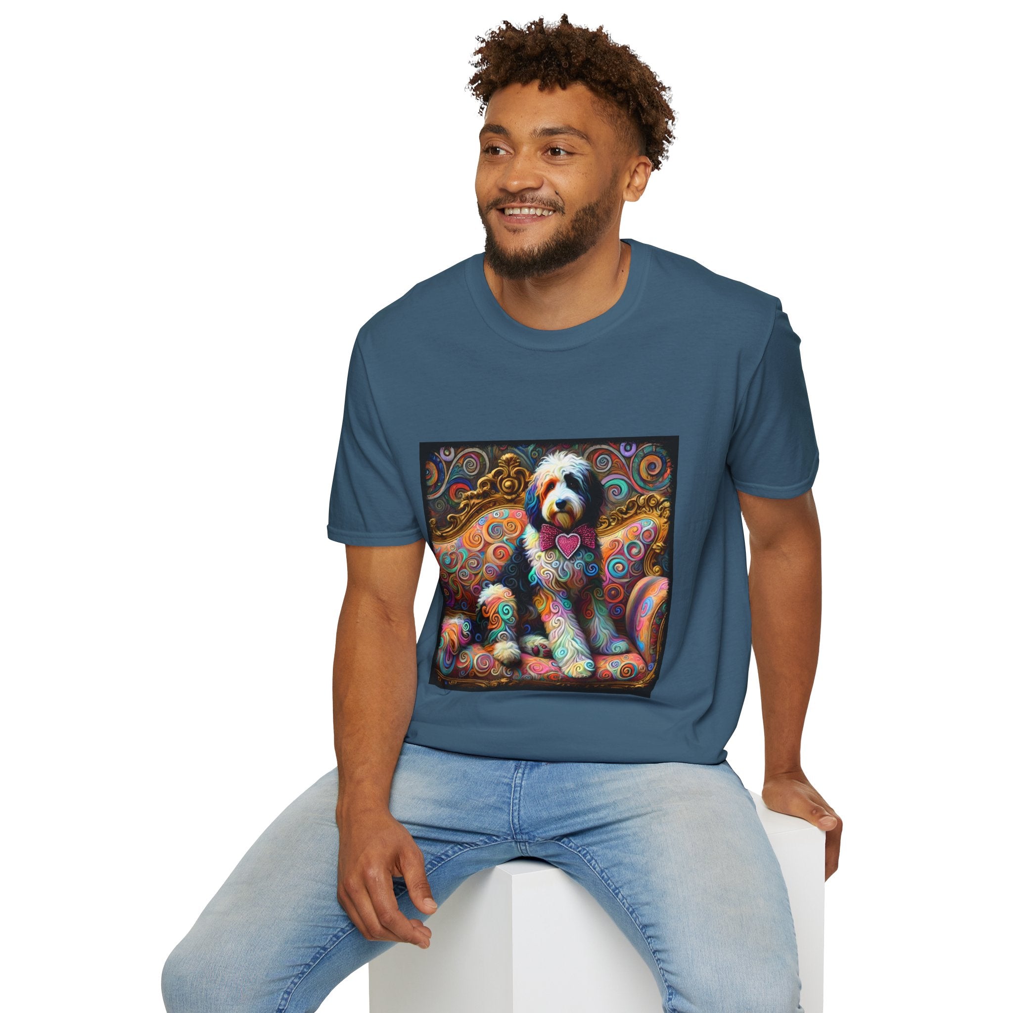 Bernedoodle Love Swirl | Unisex Dog T-Shirt