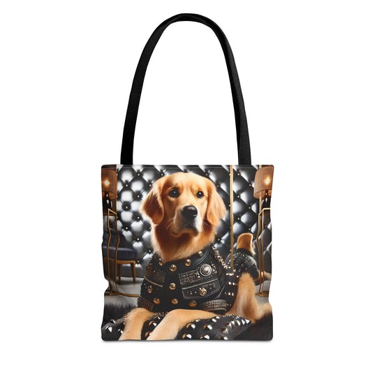 Golden Retriever Tote Bag Grit & Glam Dog Lover Gift tote bag in black