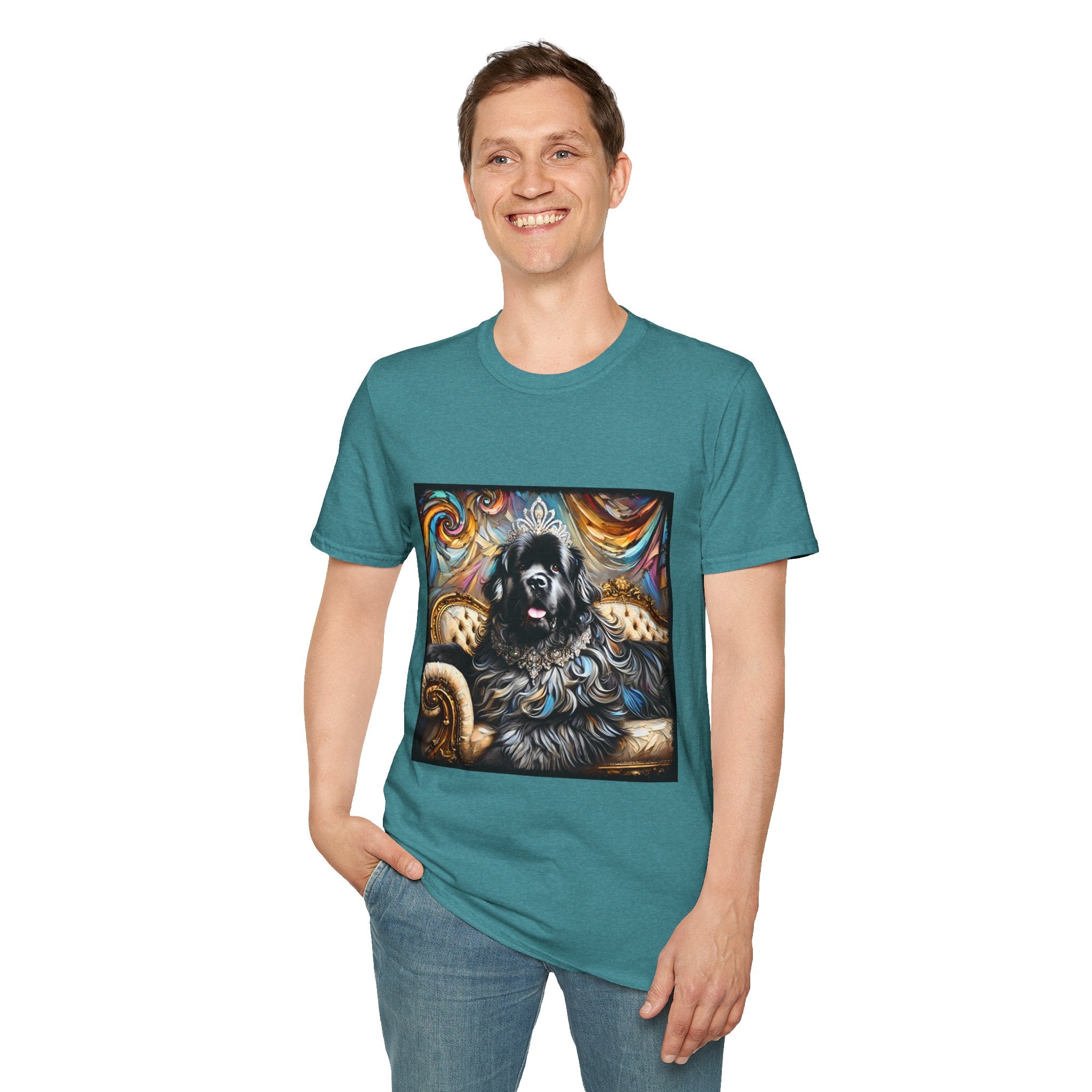 Newfoundland Diamond Diva Swirl | Unisex Dog T-Shirt