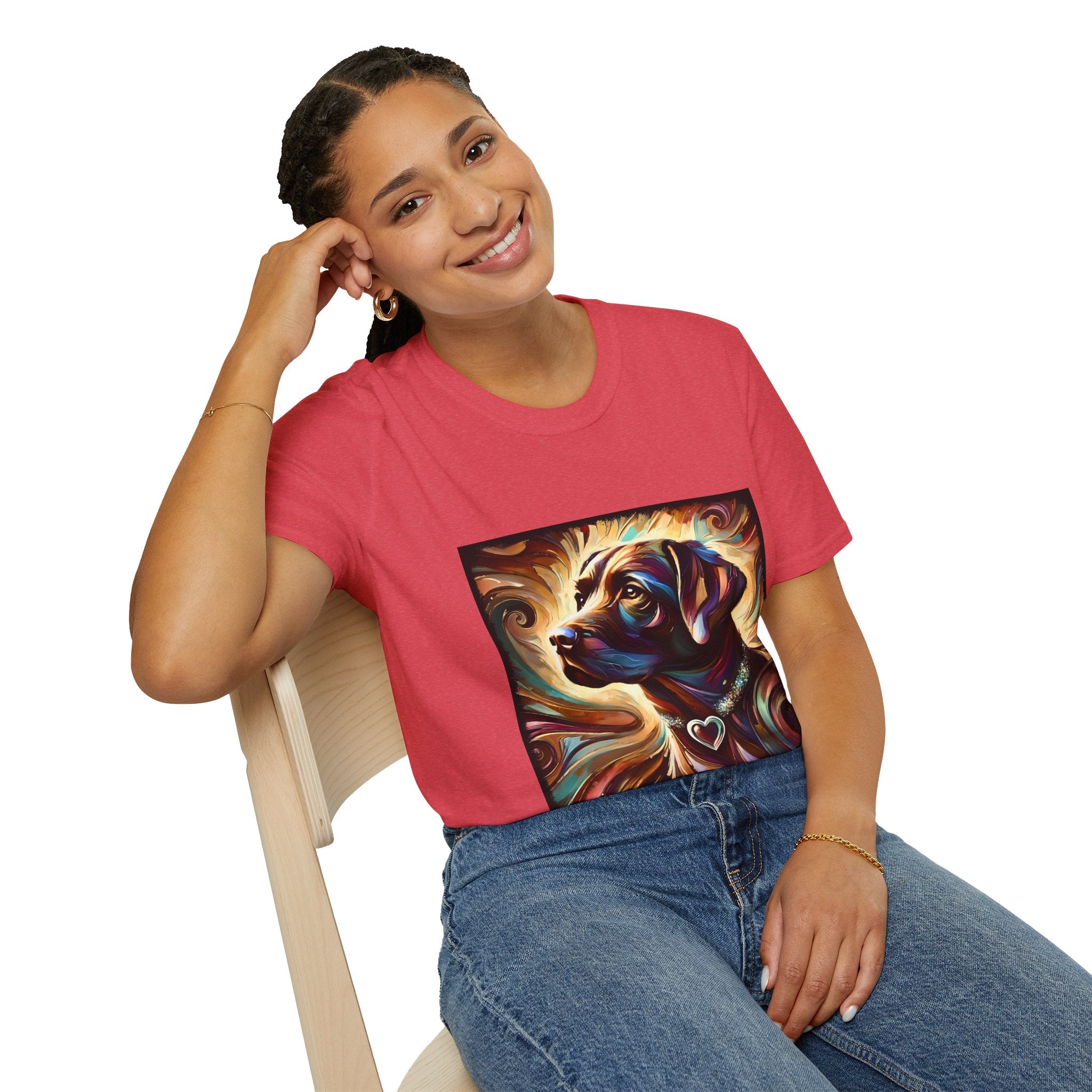 Labrador Retriever Warm Heart Swirl | Unisex Dog T-Shirt