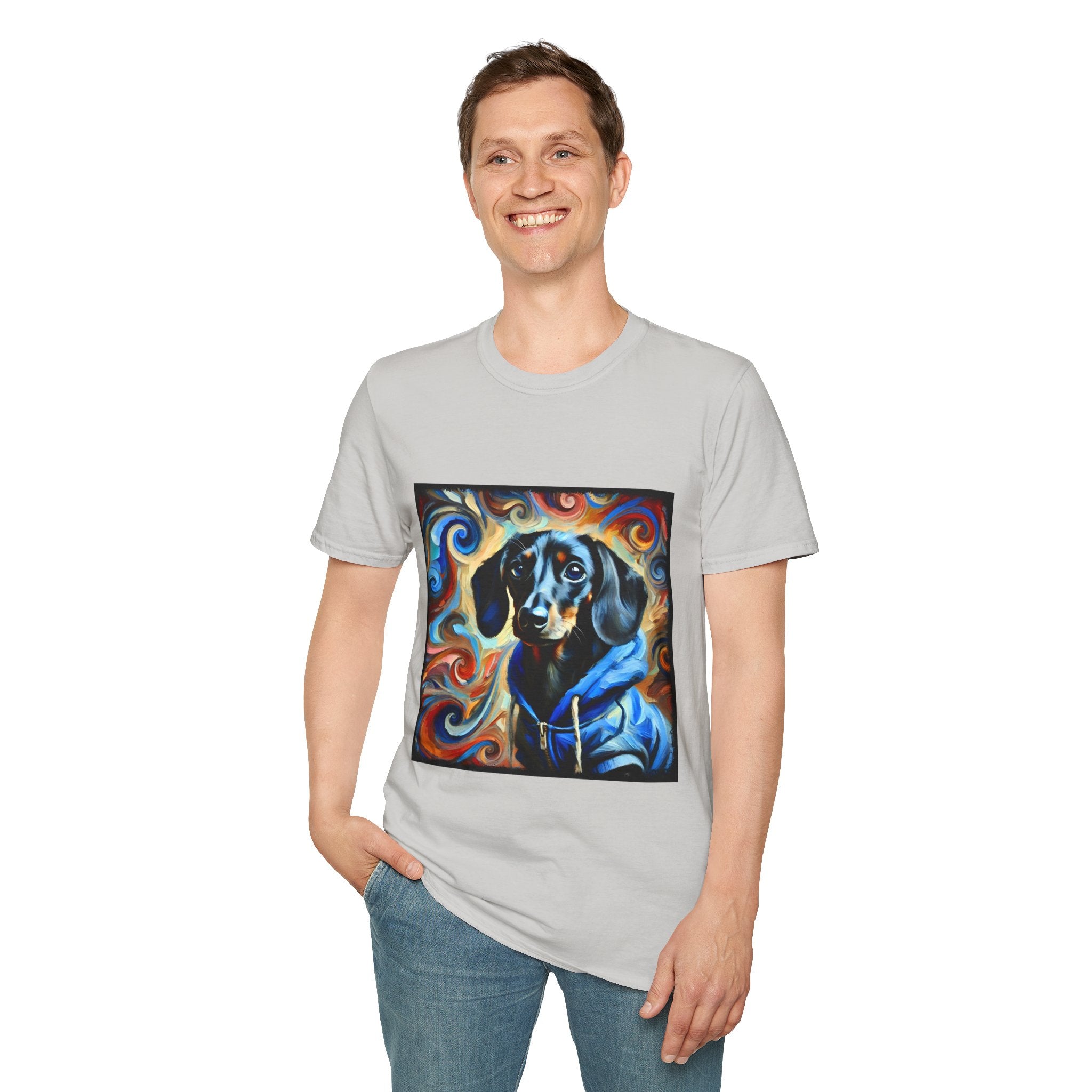 Dachshund Urban Edge Swirl | Unisex Dog T-Shirt
