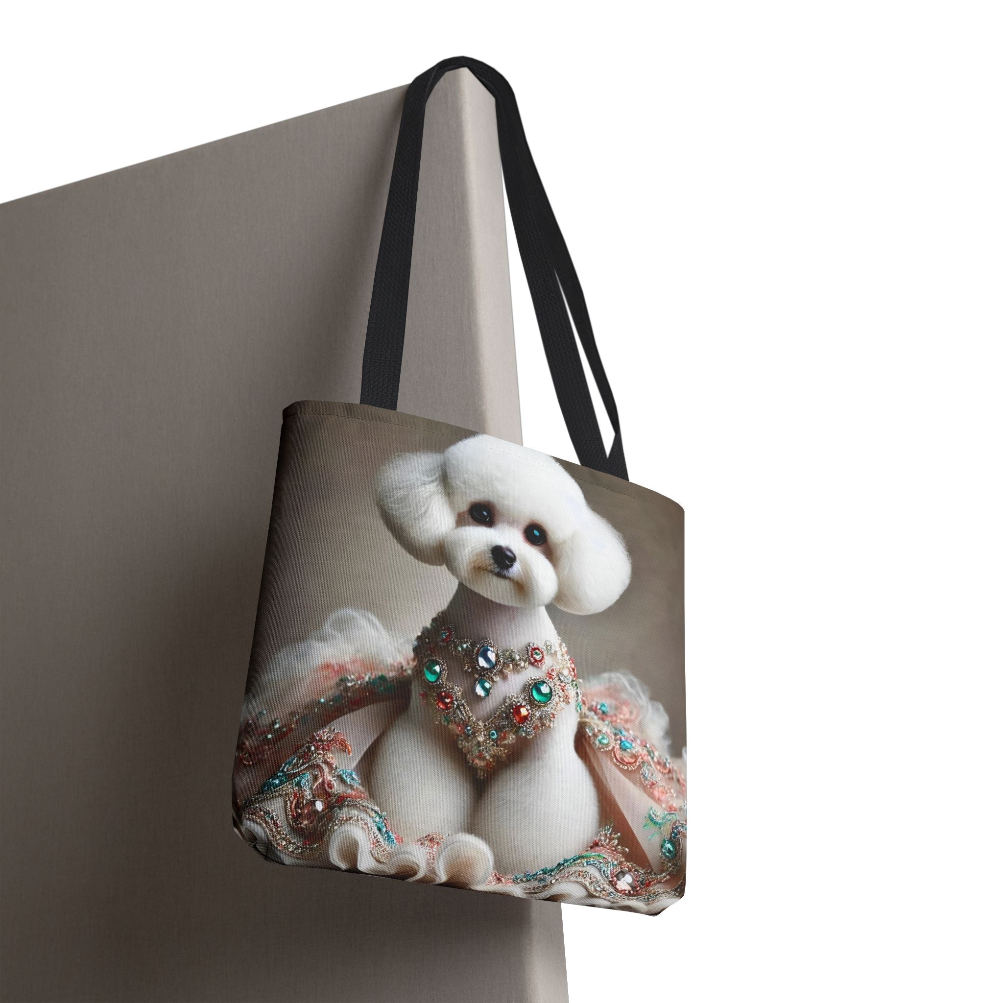 Bichon Frise Tote Bag Jeweled Beauty Dog Lover Gift tote bag